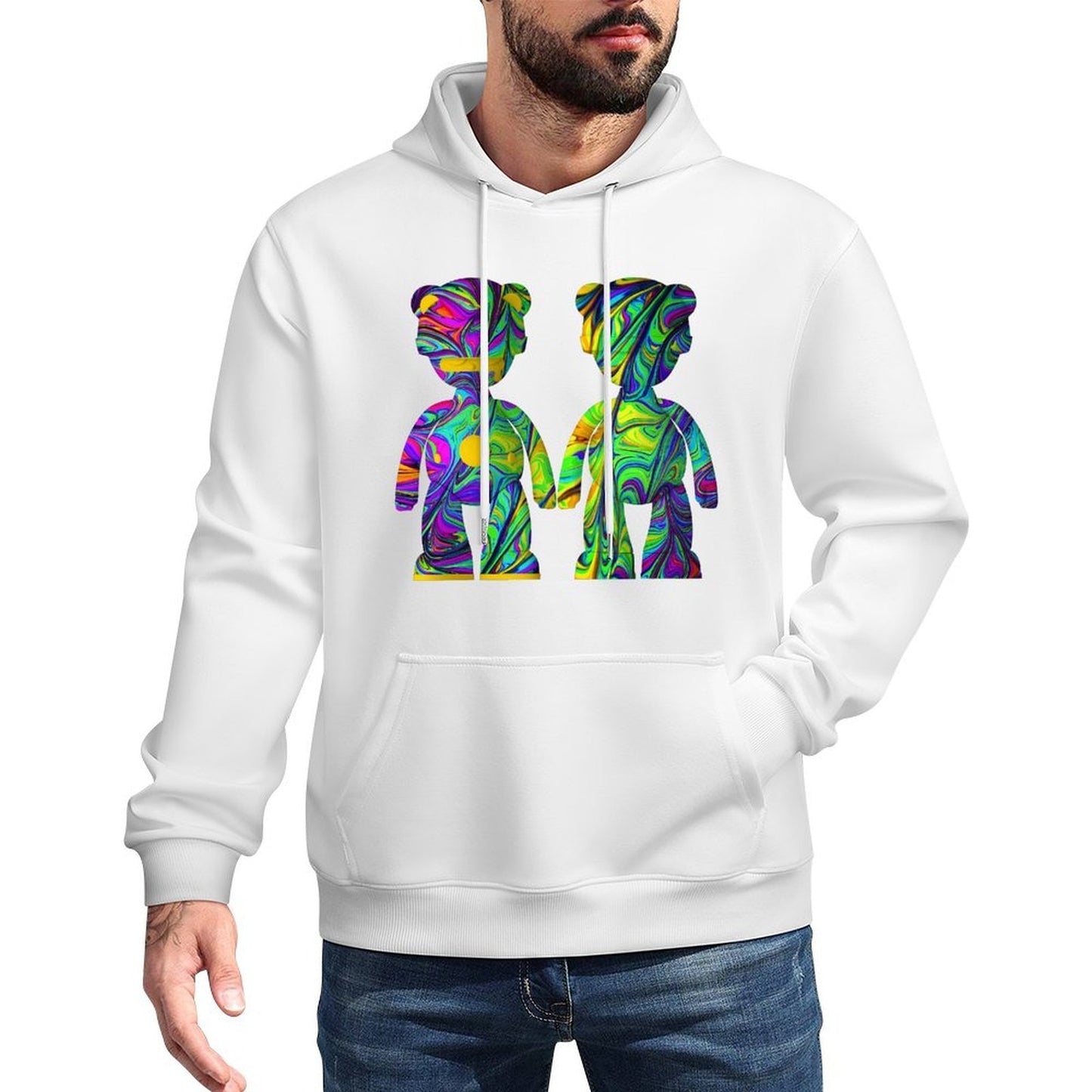 IPIB 250g Hooded Pocket Sweatshirt Front GraphicMen's Hooded  Sweatshirt6000088-4