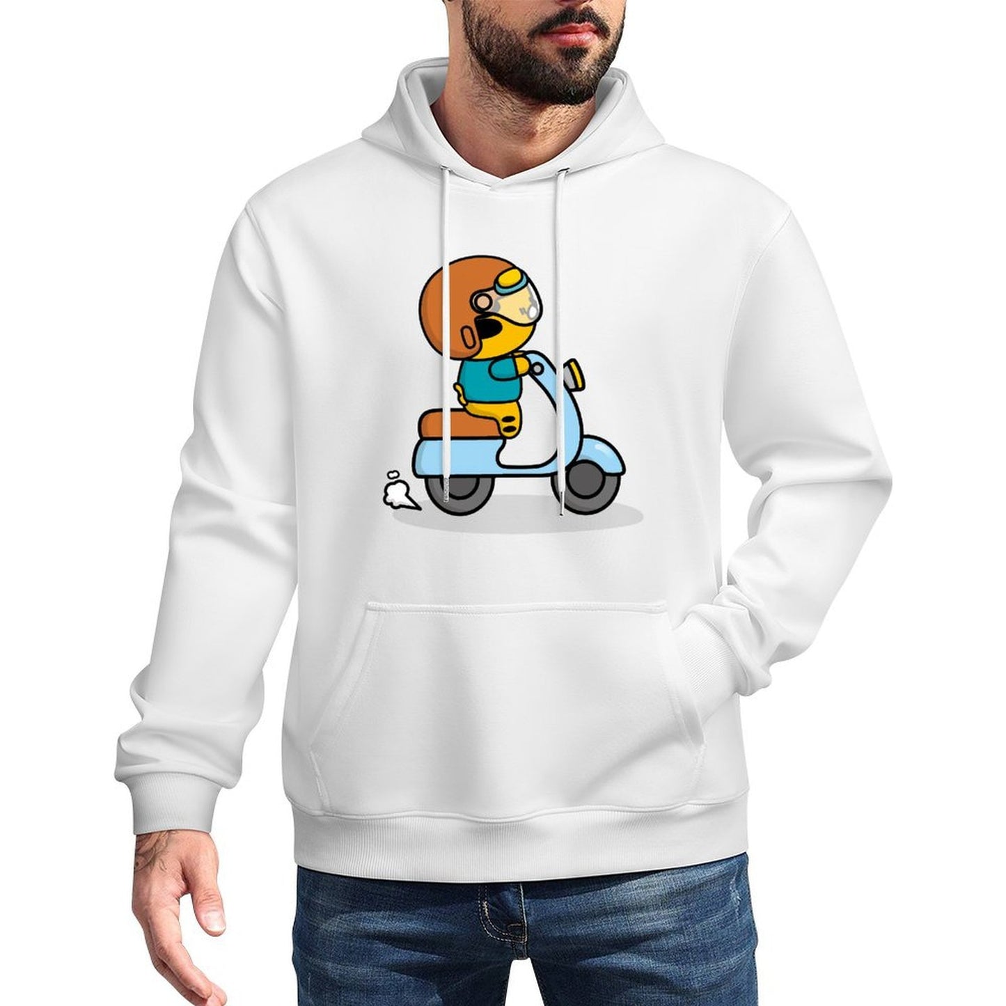 IPBR 250g Hooded Pocket Sweatshirt Front GraphicMen's Hooded  Sweatshirt4000322
