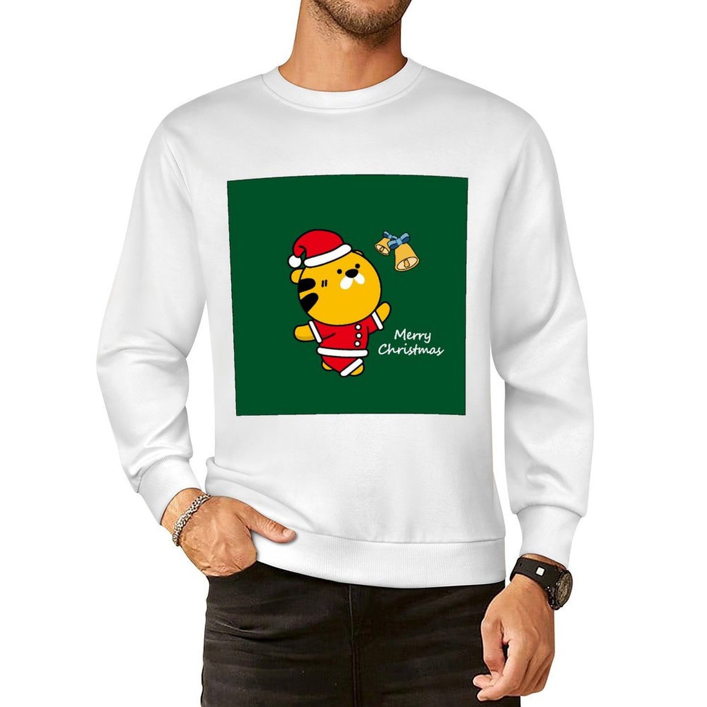 Front Patterned Long Sleeve TopRecycled RegularFit