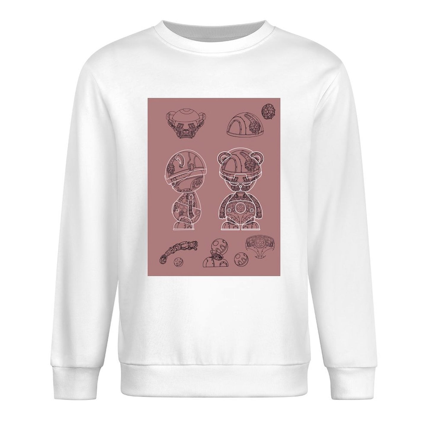 IPIB 250g Crew Neck Long Sleeve Sweatshirt Front GraphicCrew Neck Long Sleeve Sweatshirt6000008-6