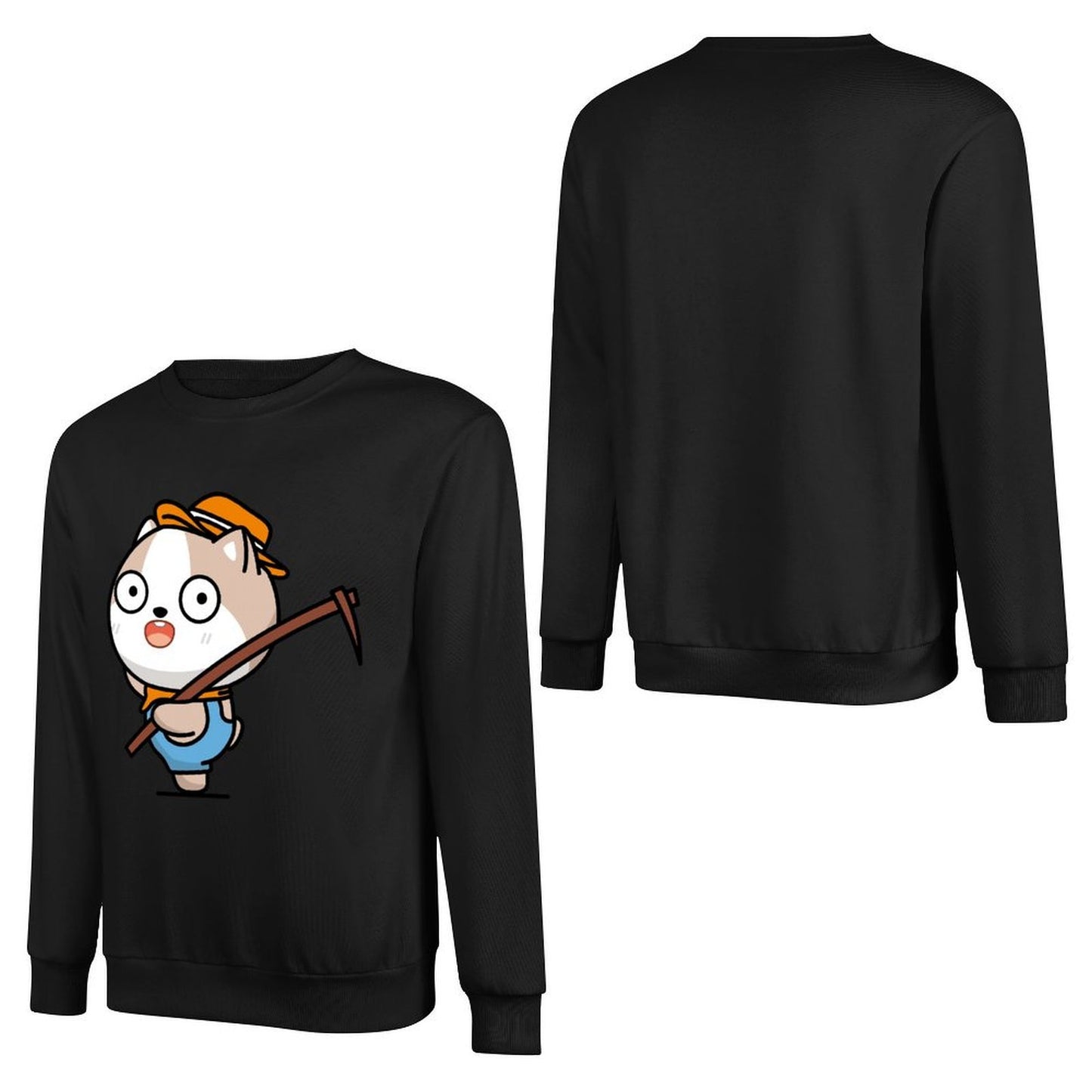 IPBR 250g Crew Neck Long Sleeve Sweatshirt Front GraphicCrew Neck Long Sleeve Sweatshirt4000117