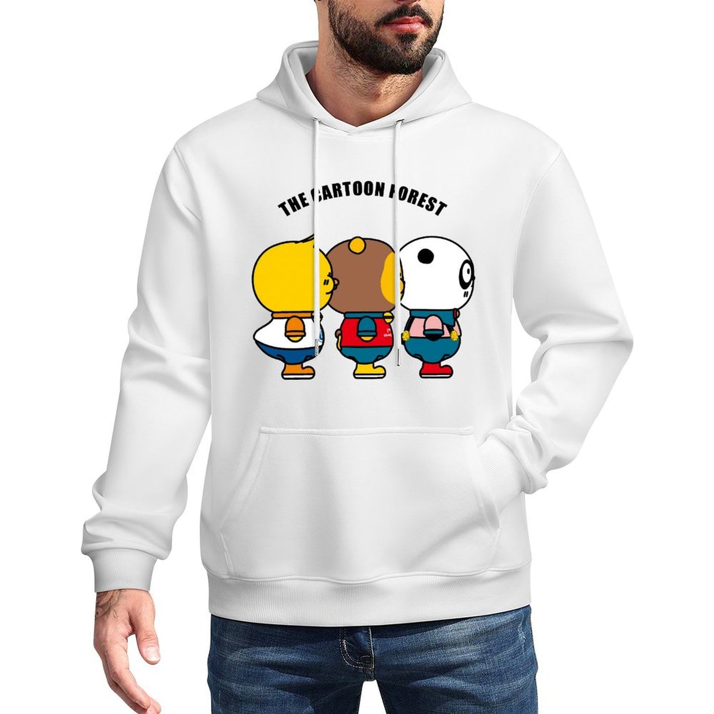 Printed Fitted Front Graphic Hoodies