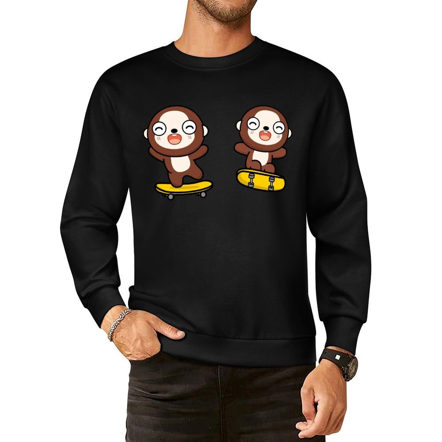 IPBR 250g Crew Neck Long Sleeve Sweatshirt Front GraphicCrew Neck Long Sleeve Sweatshirt4000969