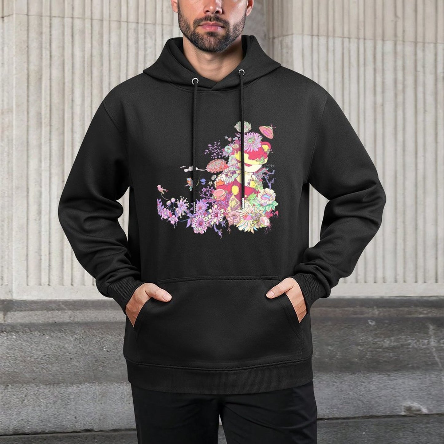 IPIB 250g Hooded Pocket Sweatshirt Front GraphicMen's Hooded  Sweatshirt6000057-2