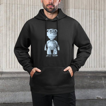 IPIB 250g Hooded Pocket Sweatshirt Front GraphicMen's Hooded  Sweatshirt6000109-1