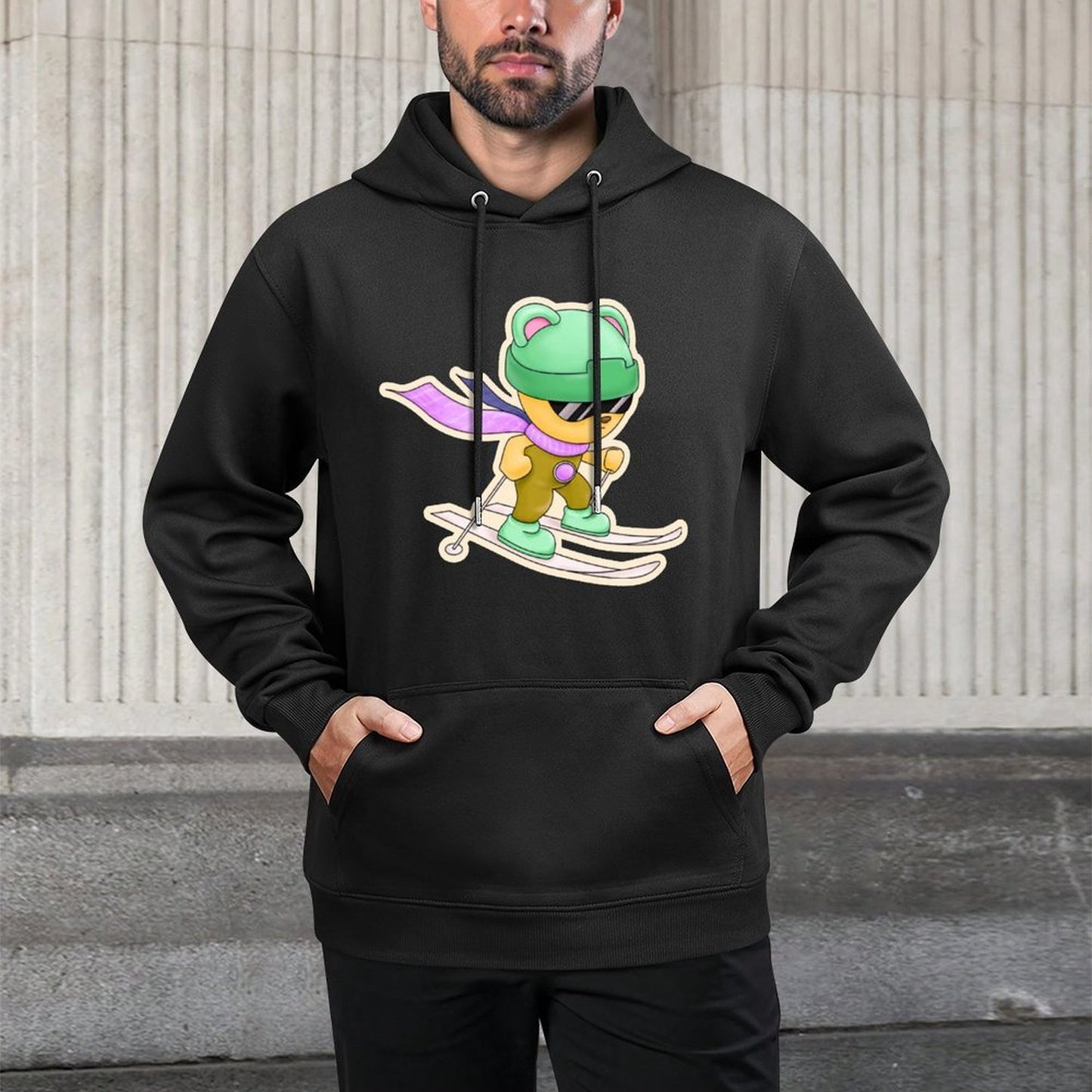 Hoodie Front PatternRelaxed Fit ActiveWear