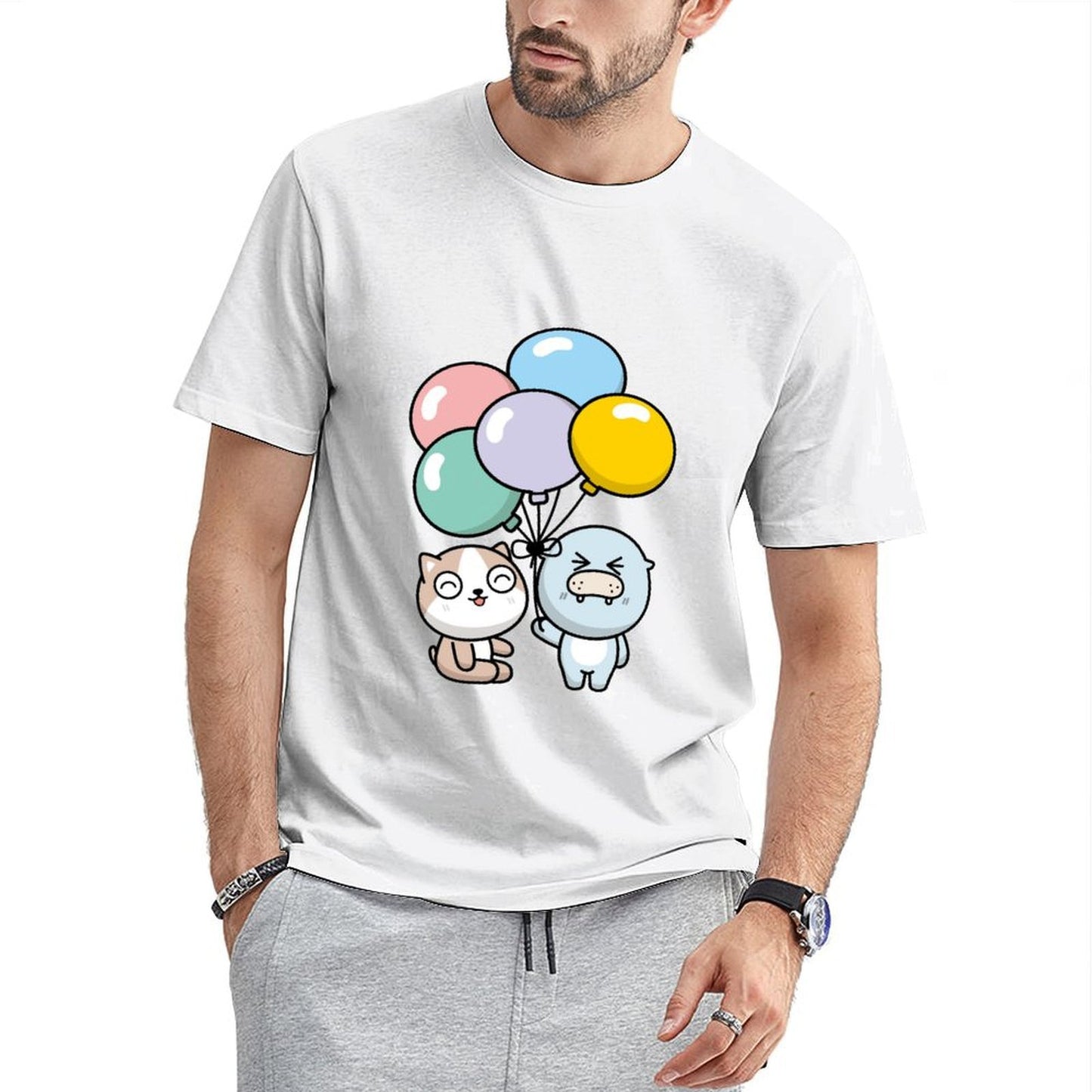 Midweight Batch-Printed Front Graphic T-shirt