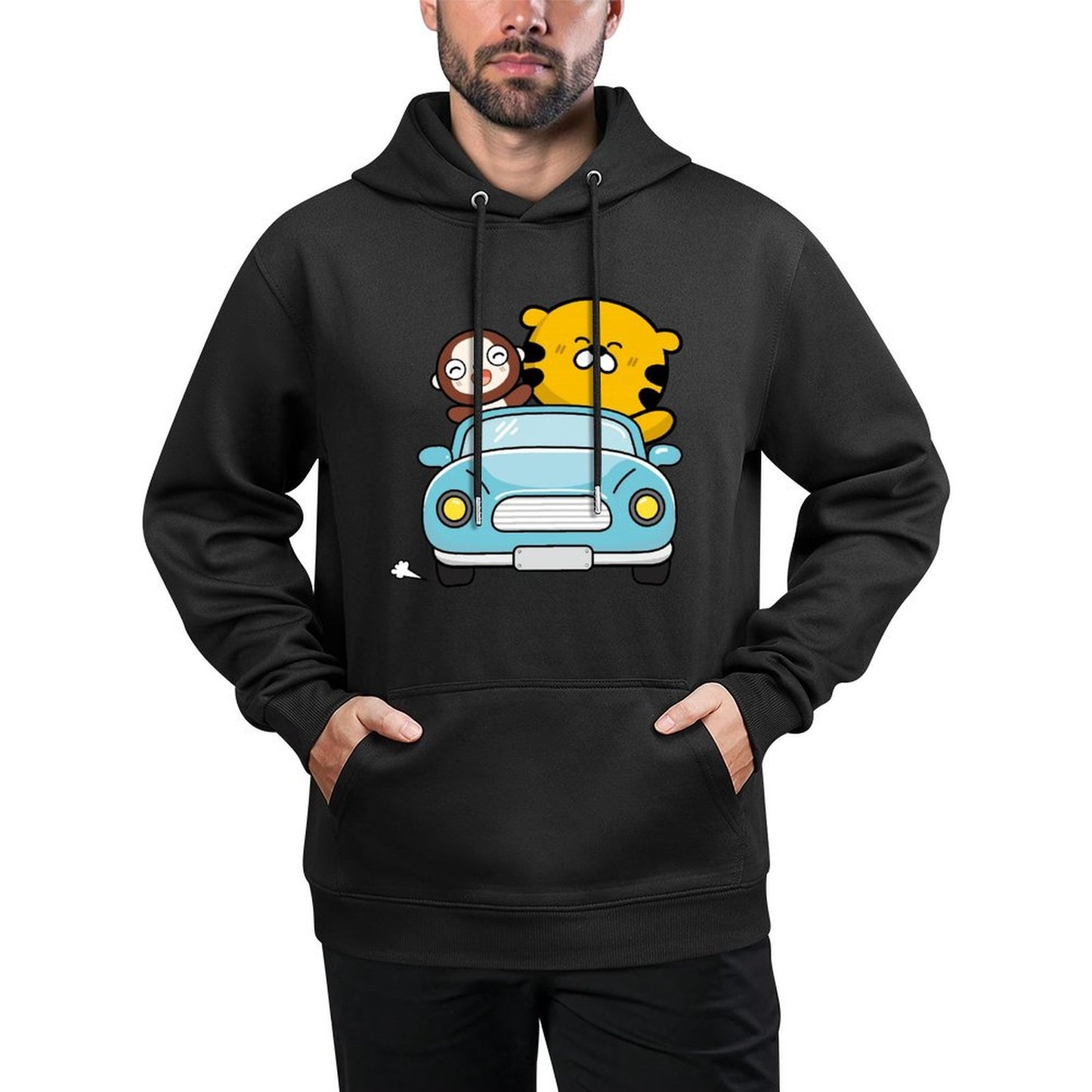 IPBR 250g Hooded Pocket Sweatshirt Front GraphicMen's Hooded  Sweatshirt4001318