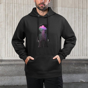 IPIB 250g Hooded Pocket Sweatshirt Front GraphicMen's Hooded  Sweatshirt6000136-4