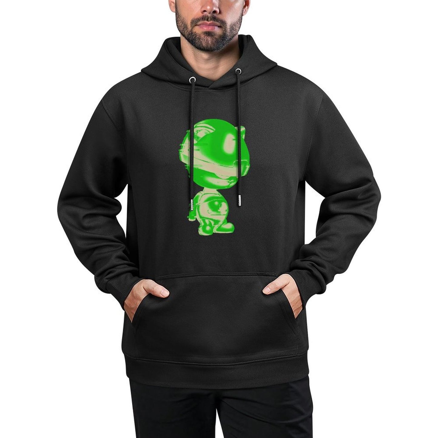 IPIB 250g Hooded Pocket Sweatshirt Front GraphicMen's Hooded  Sweatshirt6000020-3