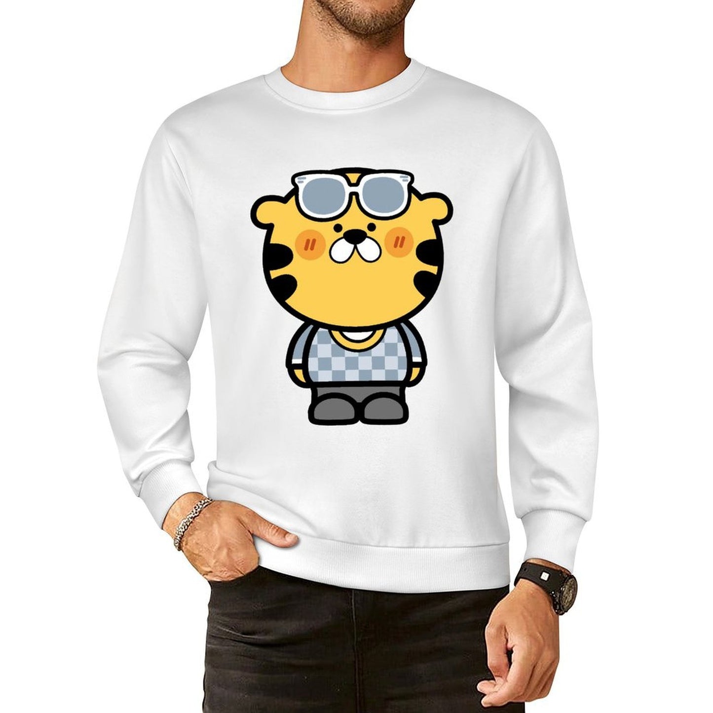 Front Patterned Long Sleeve TopReliable ActiveStyle