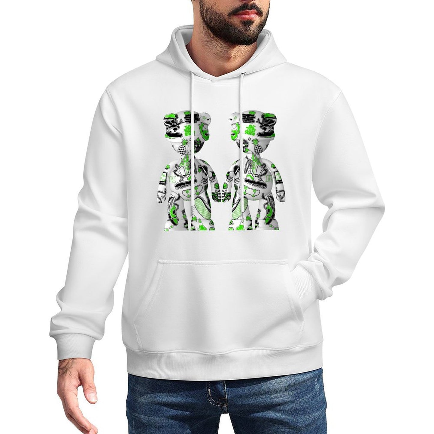 IPIB 250g Hooded Pocket Sweatshirt Front GraphicMen's Hooded  Sweatshirt6000085-5