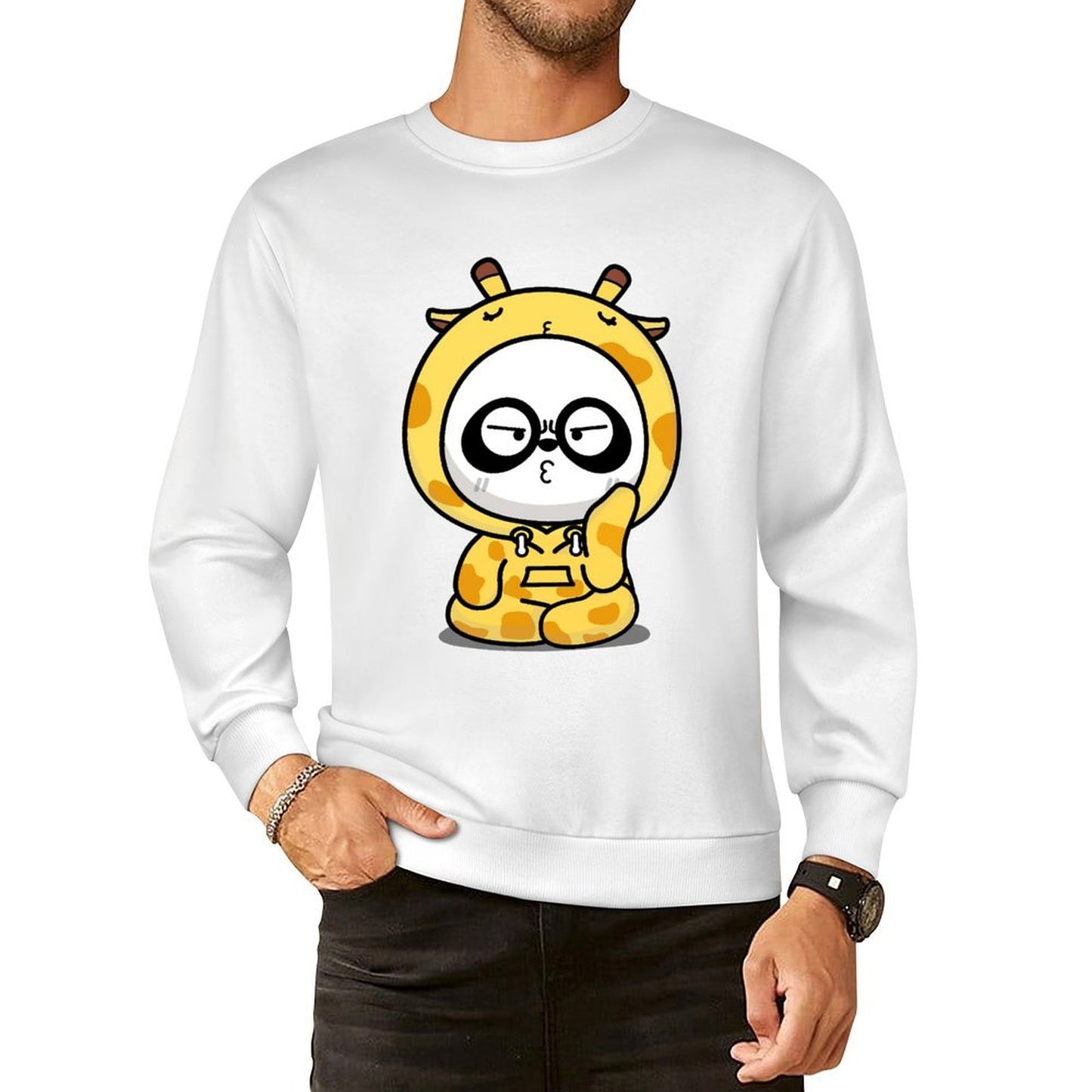 Front Patterned Long Sleeve TopDurable Eco-Conscious