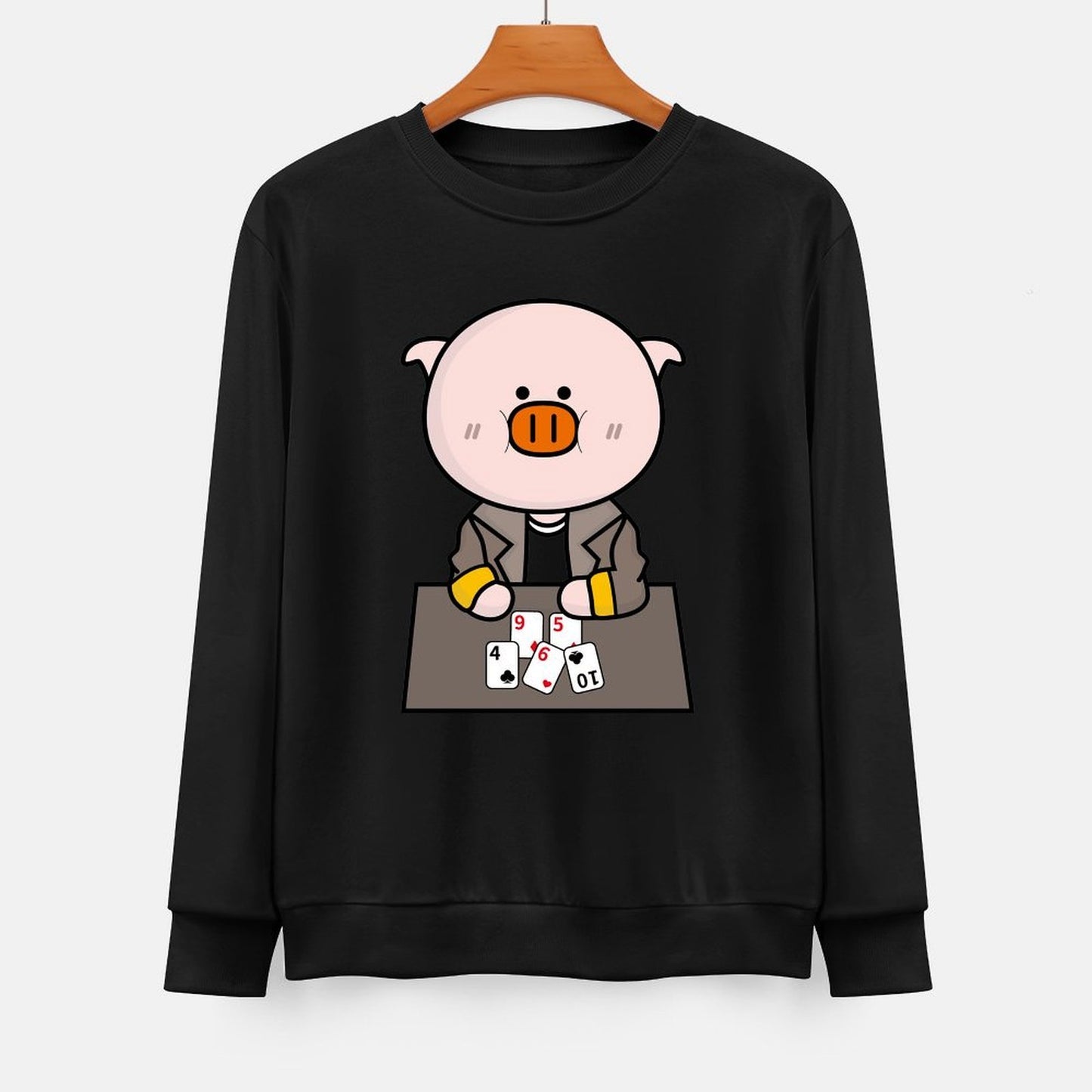 Front Patterned Long Sleeve TopEverydayWear Studio