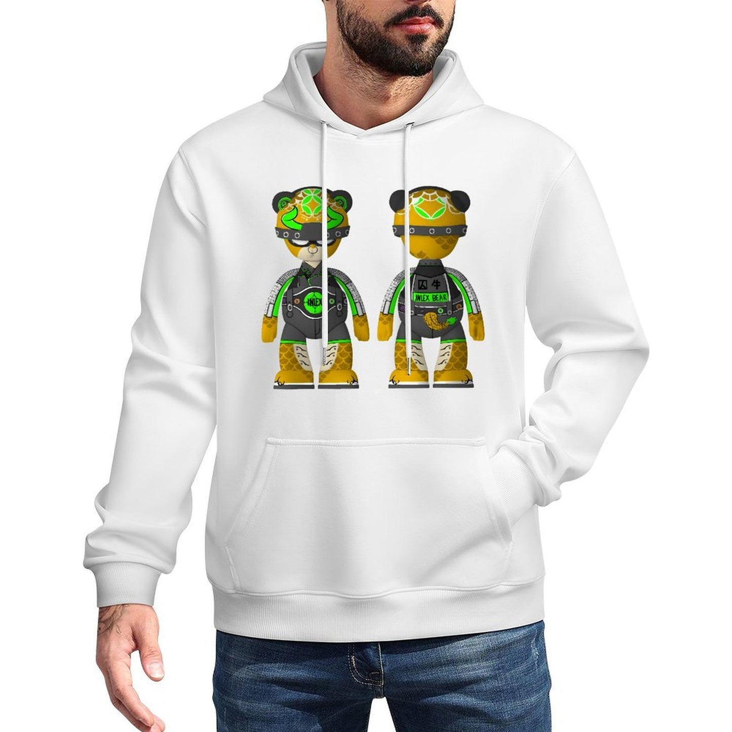 IPIB 250g Hooded Pocket Sweatshirt Front GraphicMen's Hooded  Sweatshirt6000095-3