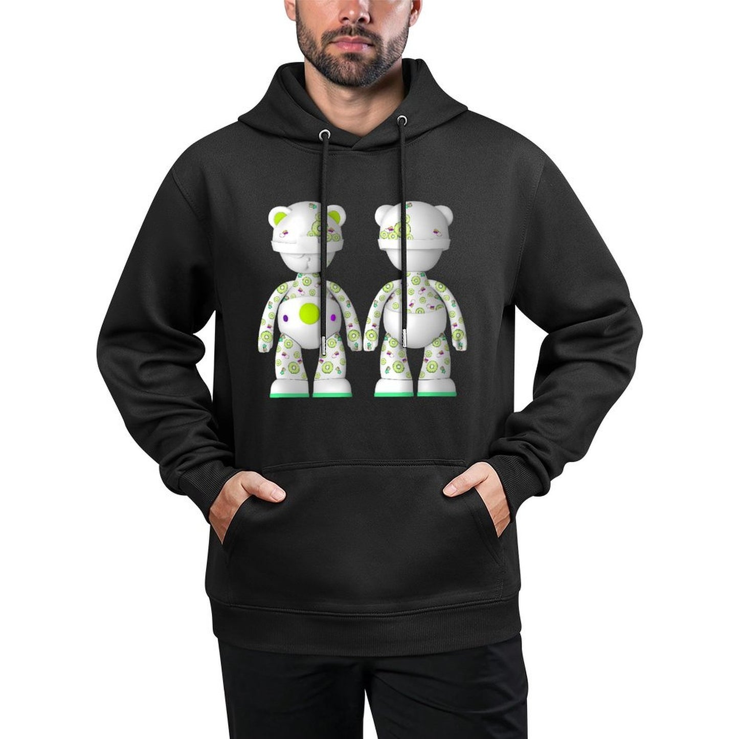 IPIB 250g Hooded Pocket Sweatshirt Front GraphicMen's Hooded  Sweatshirt6000097-5