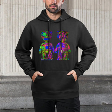 IPIB 250g Hooded Pocket Sweatshirt Front GraphicMen's Hooded  Sweatshirt6000088-6