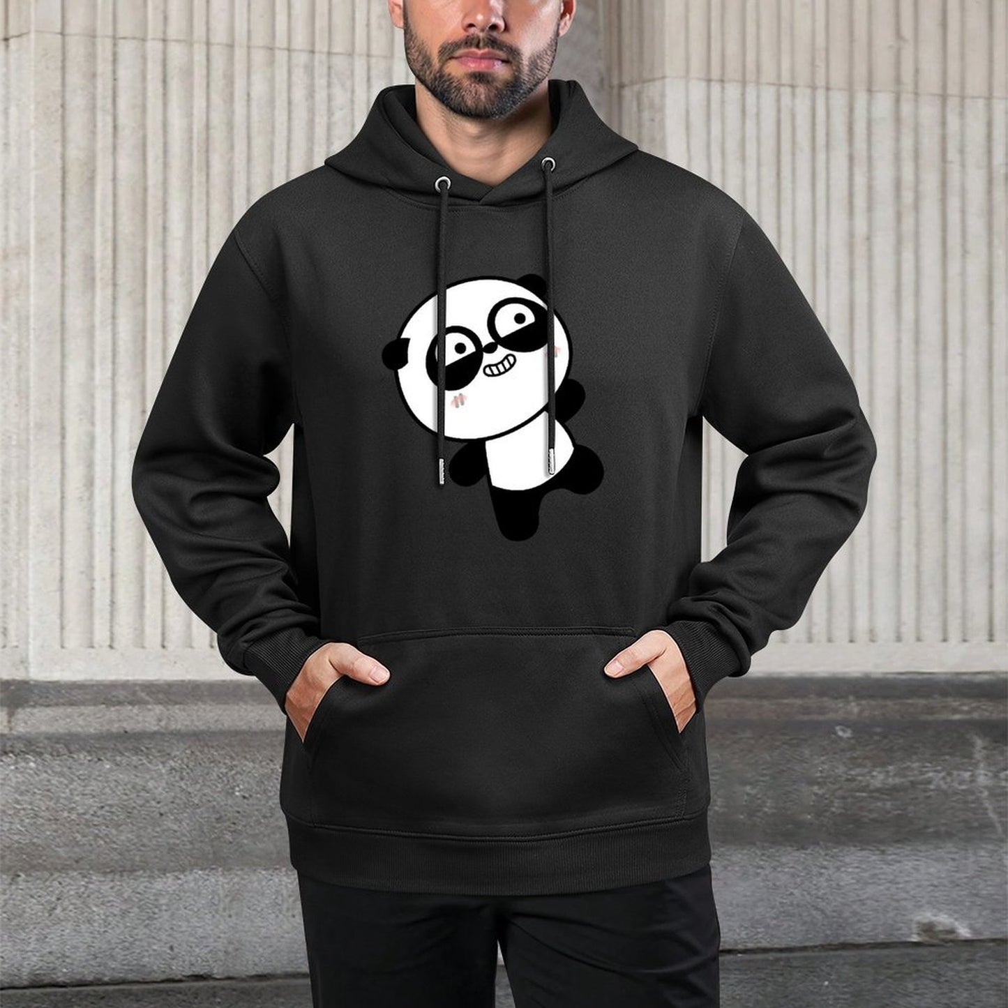 Oversized Pocket Tee Front Graphic Hoodies
