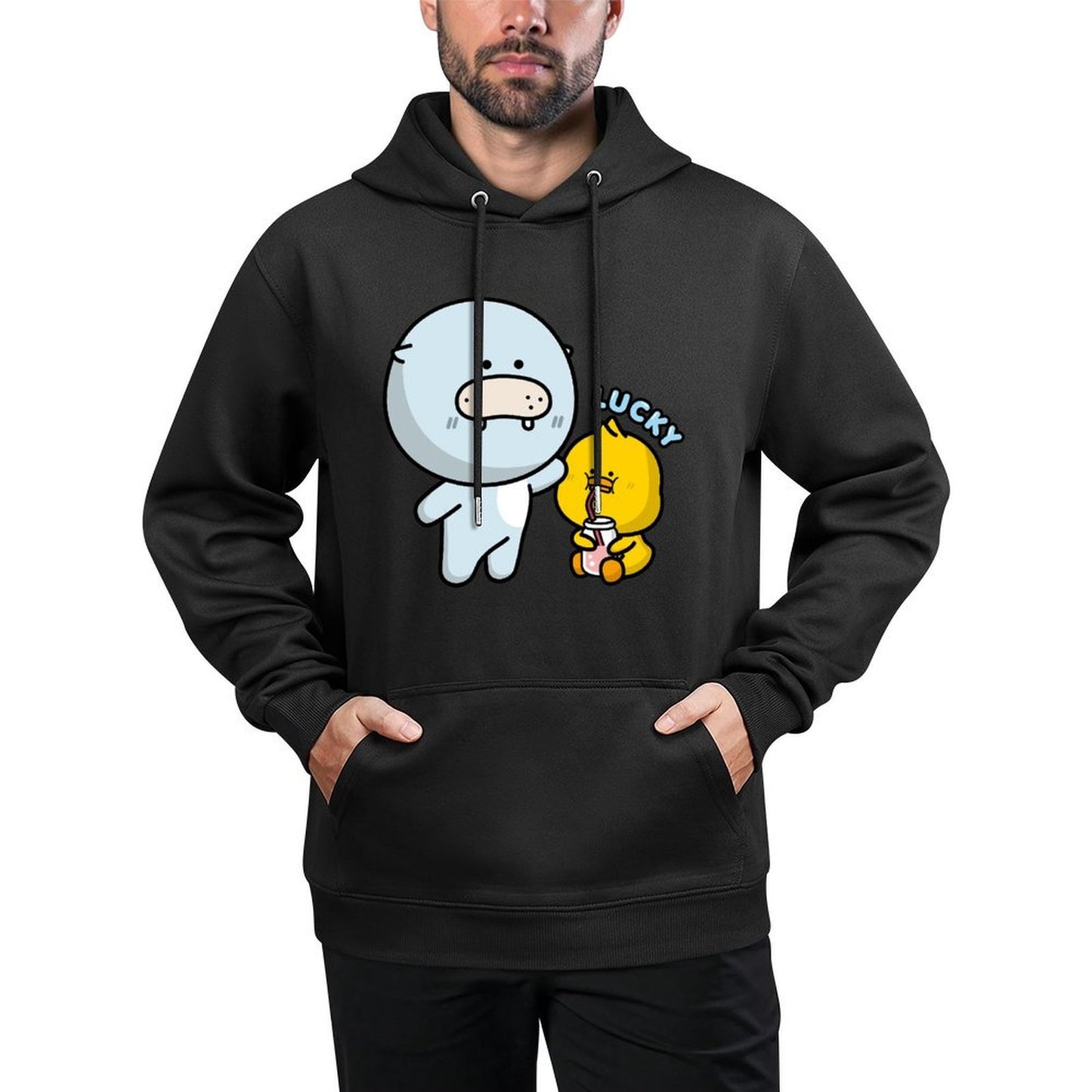 100% Cotton Breathable Front Graphic Hoodies