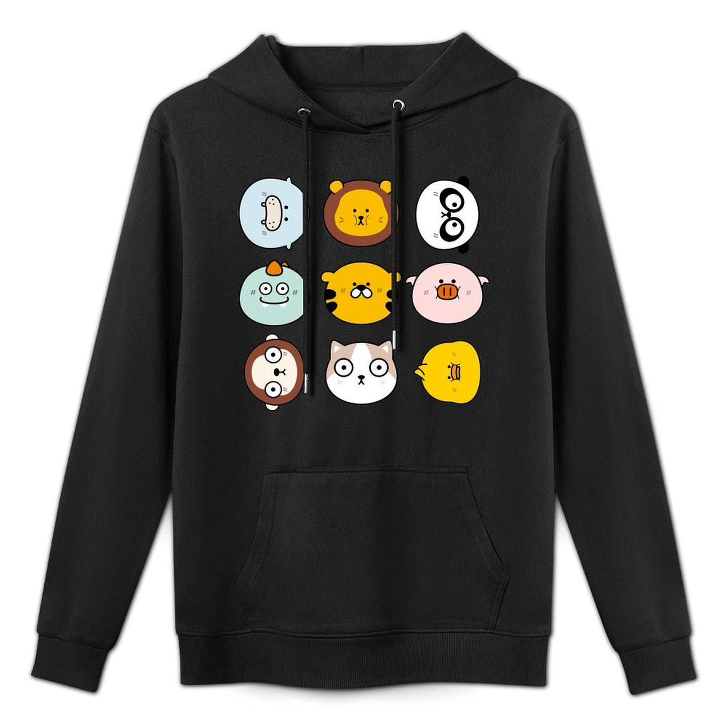 Front Graphic HoodiesBatch-Printed Plain