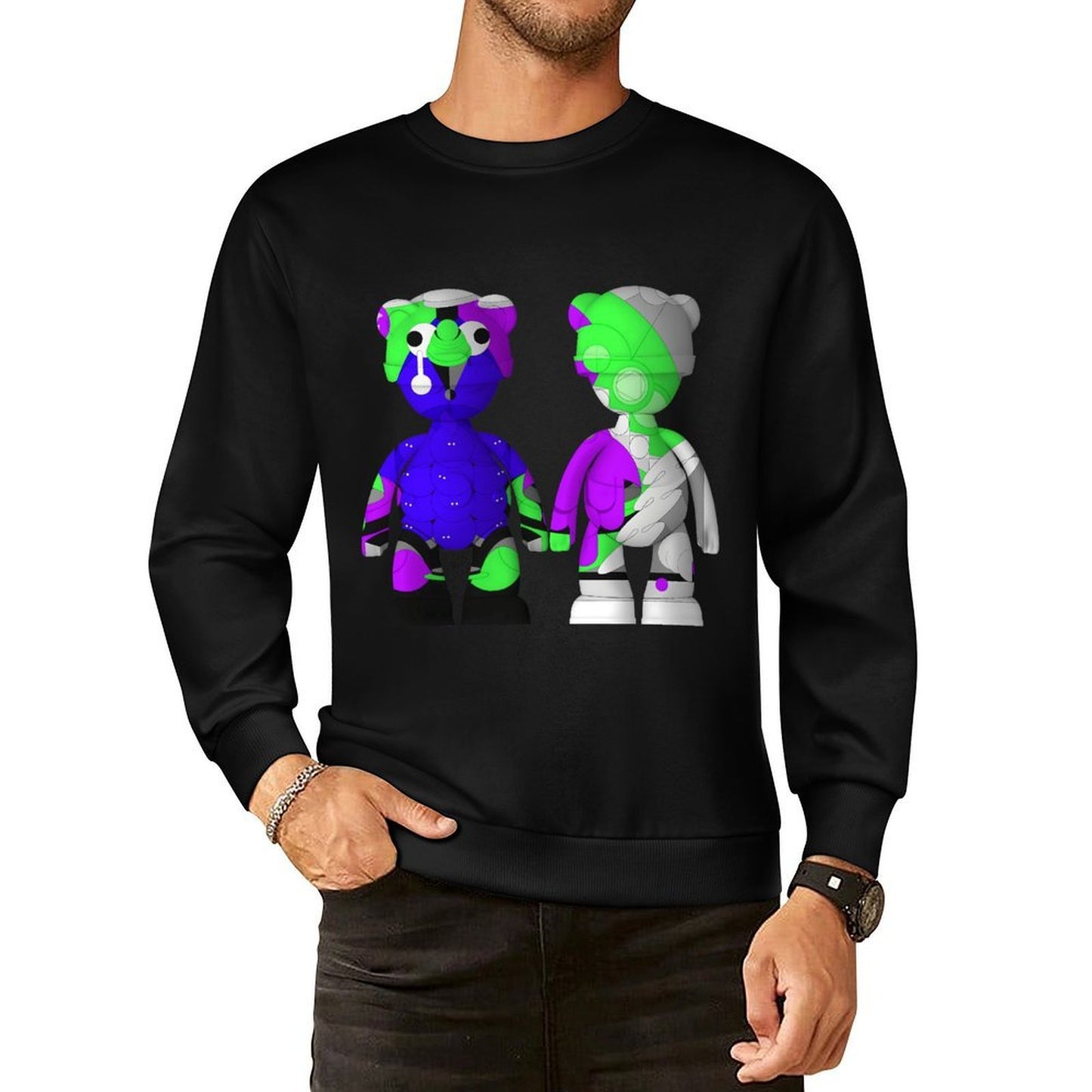 IPIB 250g Crew Neck Long Sleeve Sweatshirt Front GraphicCrew Neck Long Sleeve Sweatshirt6000144-9