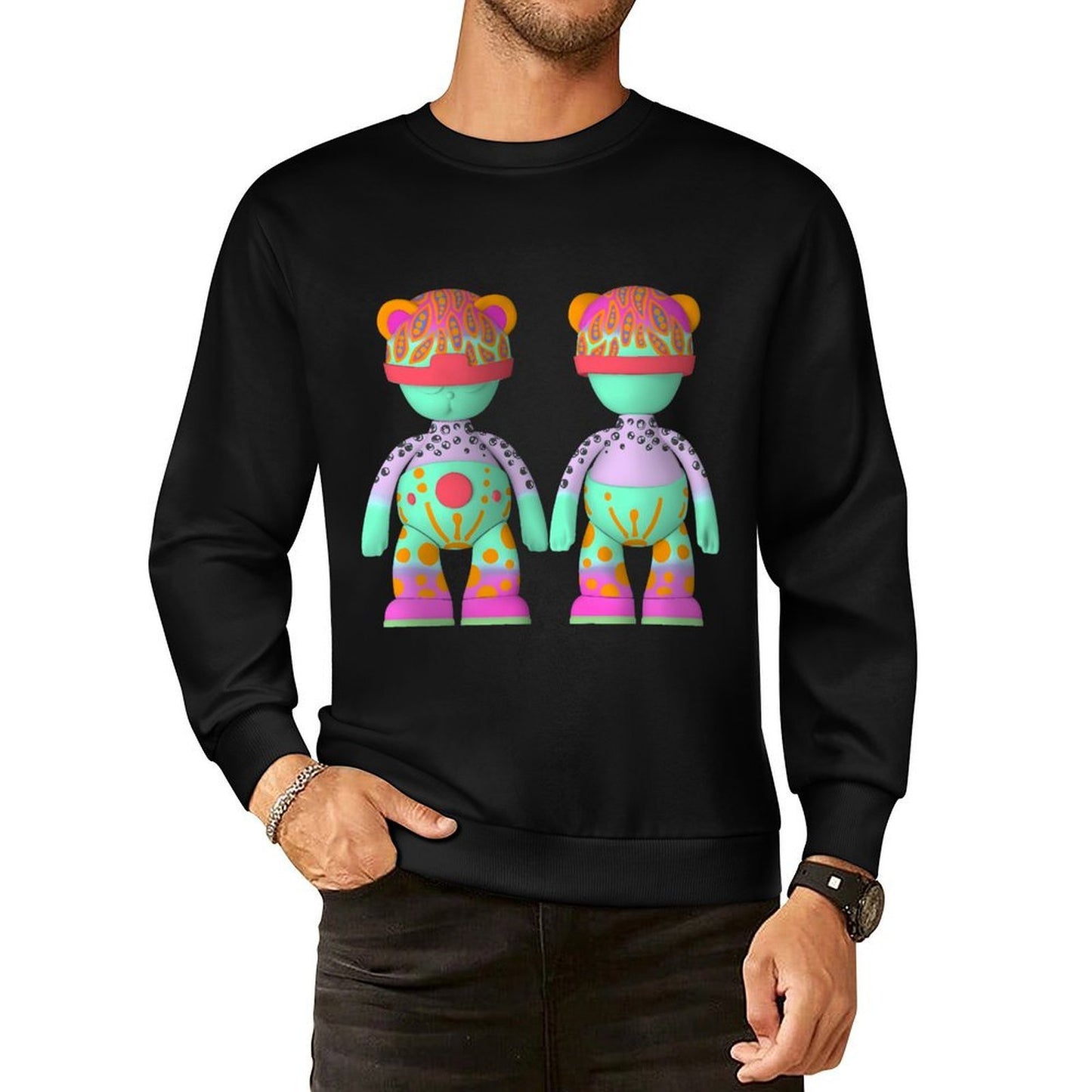IPIB 250g Crew Neck Long Sleeve Sweatshirt Front GraphicCrew Neck Long Sleeve Sweatshirt6000079-5