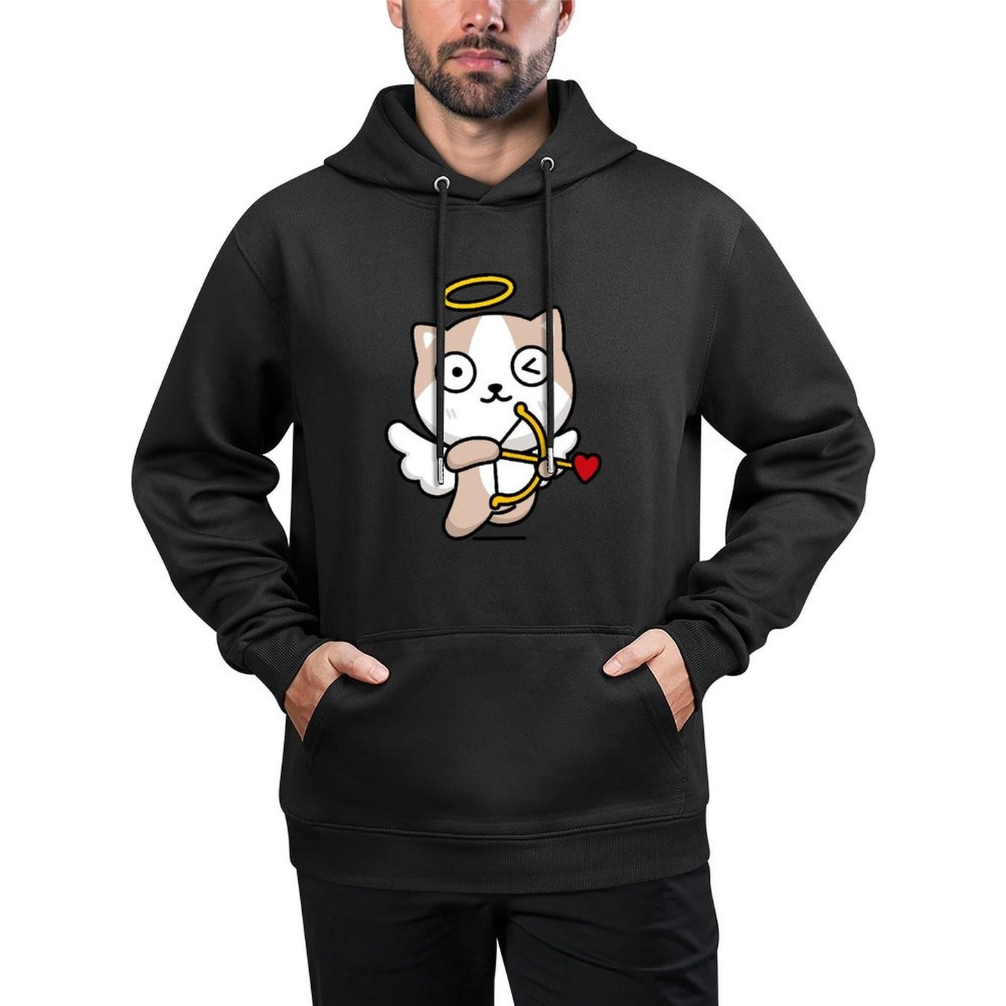 IPBR 250g Hooded Pocket Sweatshirt Front GraphicMen's Hooded  Sweatshirt4000120