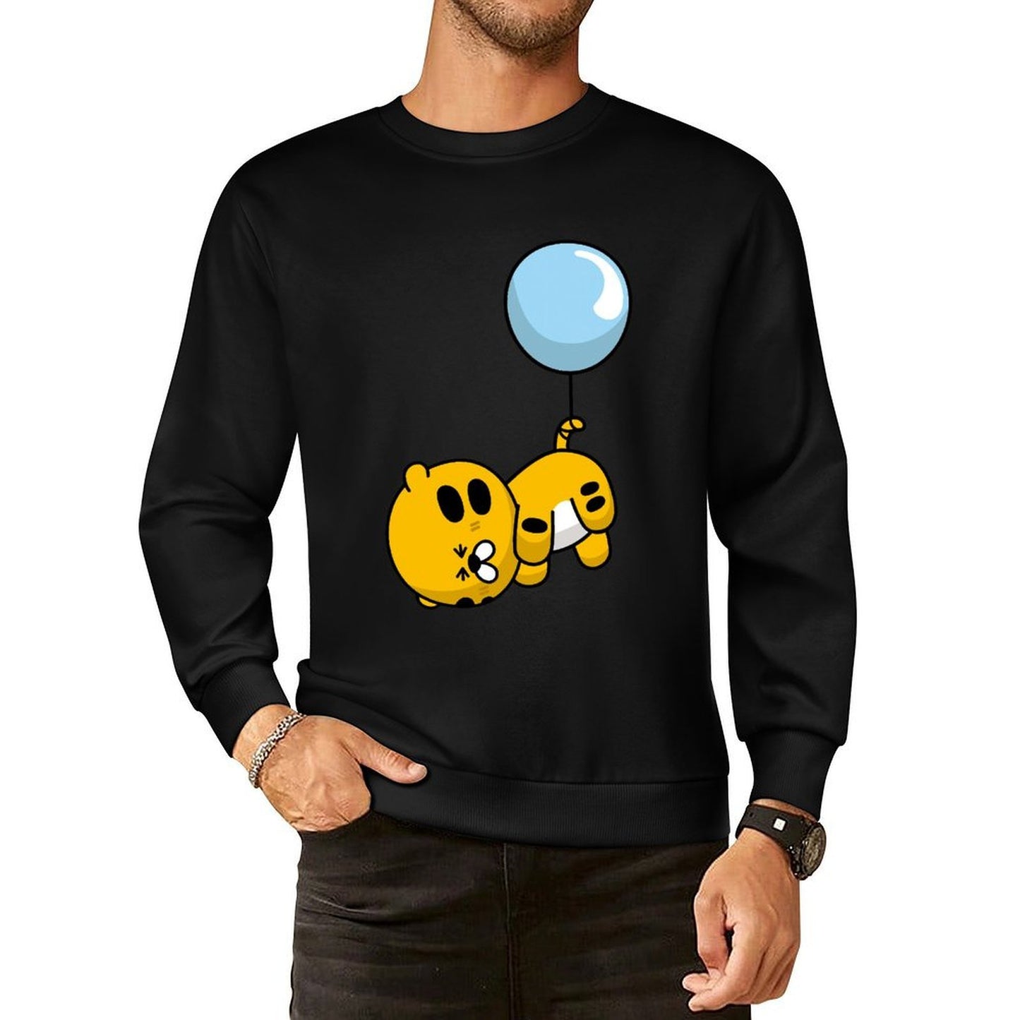 IPBR 250g Crew Neck Long Sleeve Sweatshirt Front GraphicCrew Neck Long Sleeve Sweatshirt4000023