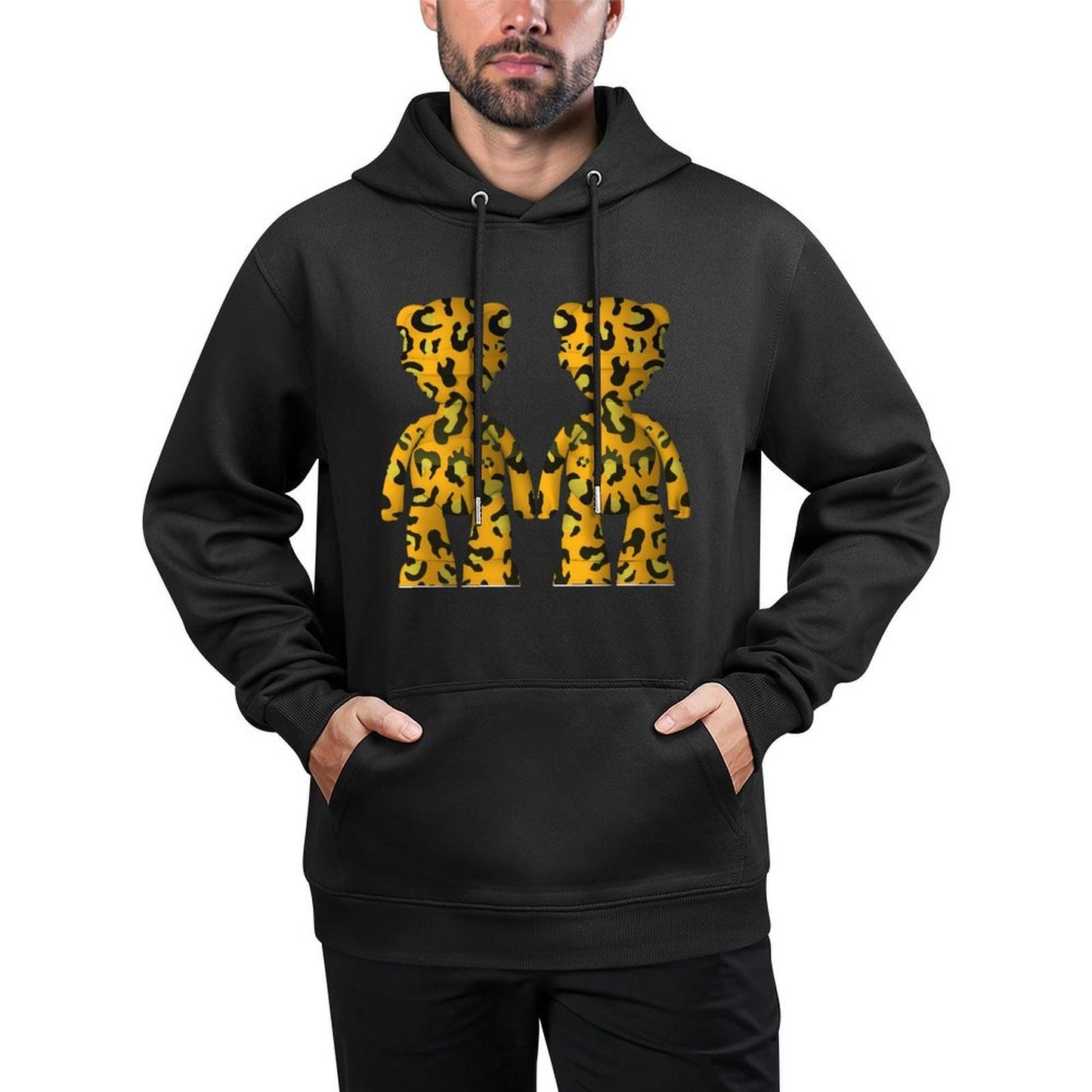 IPIB 250g Hooded Pocket Sweatshirt Front GraphicMen's Hooded  Sweatshirt6000081-2