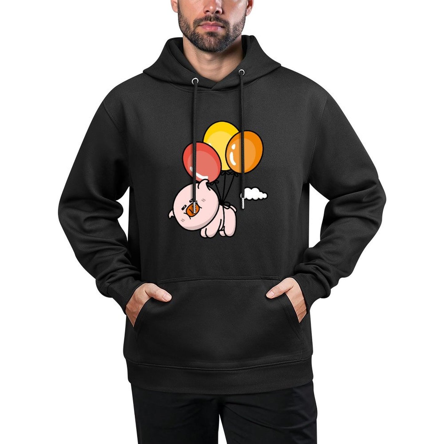 IPBR 250g Hooded Pocket Sweatshirt Front GraphicMen's Hooded  Sweatshirt4001384