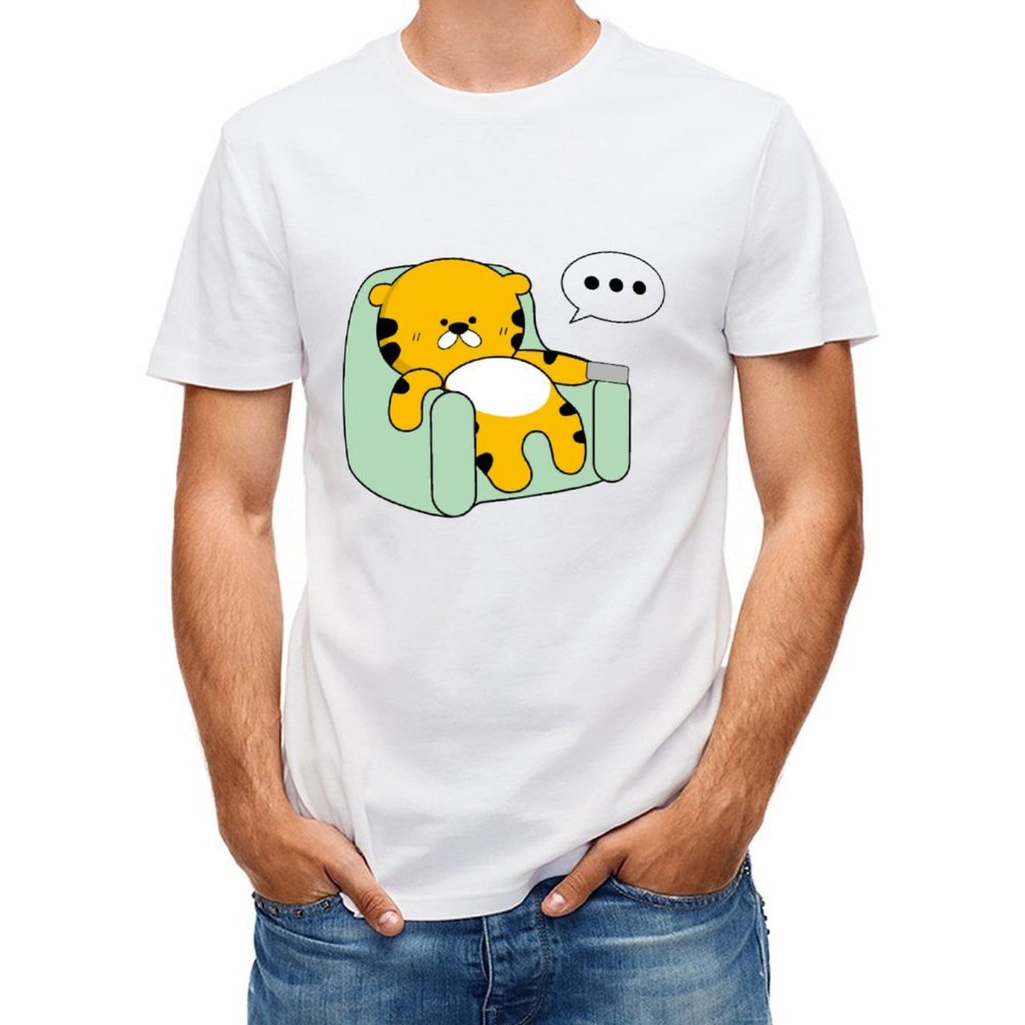 Slim Fit Soft-Touch Front Graphic T-shirt