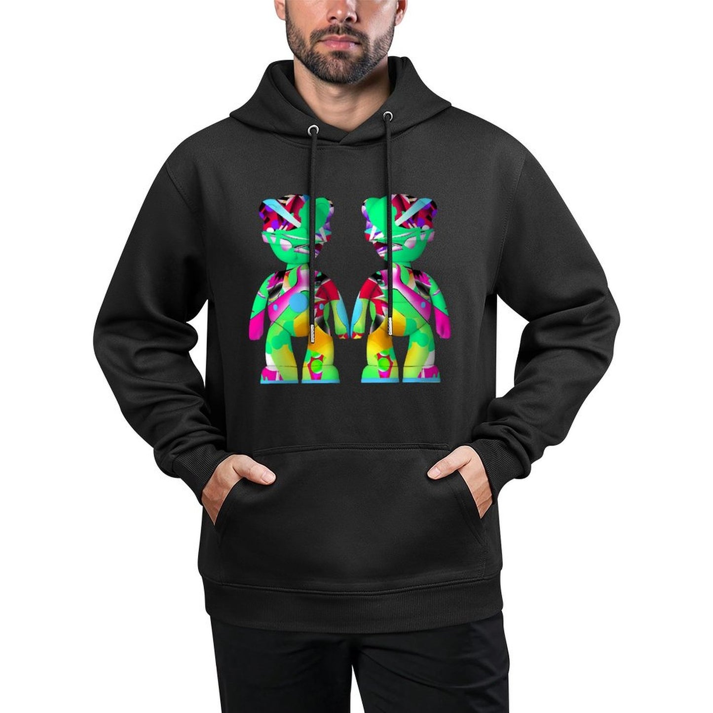IPIB 250g Hooded Pocket Sweatshirt Front GraphicMen's Hooded  Sweatshirt6000146-5