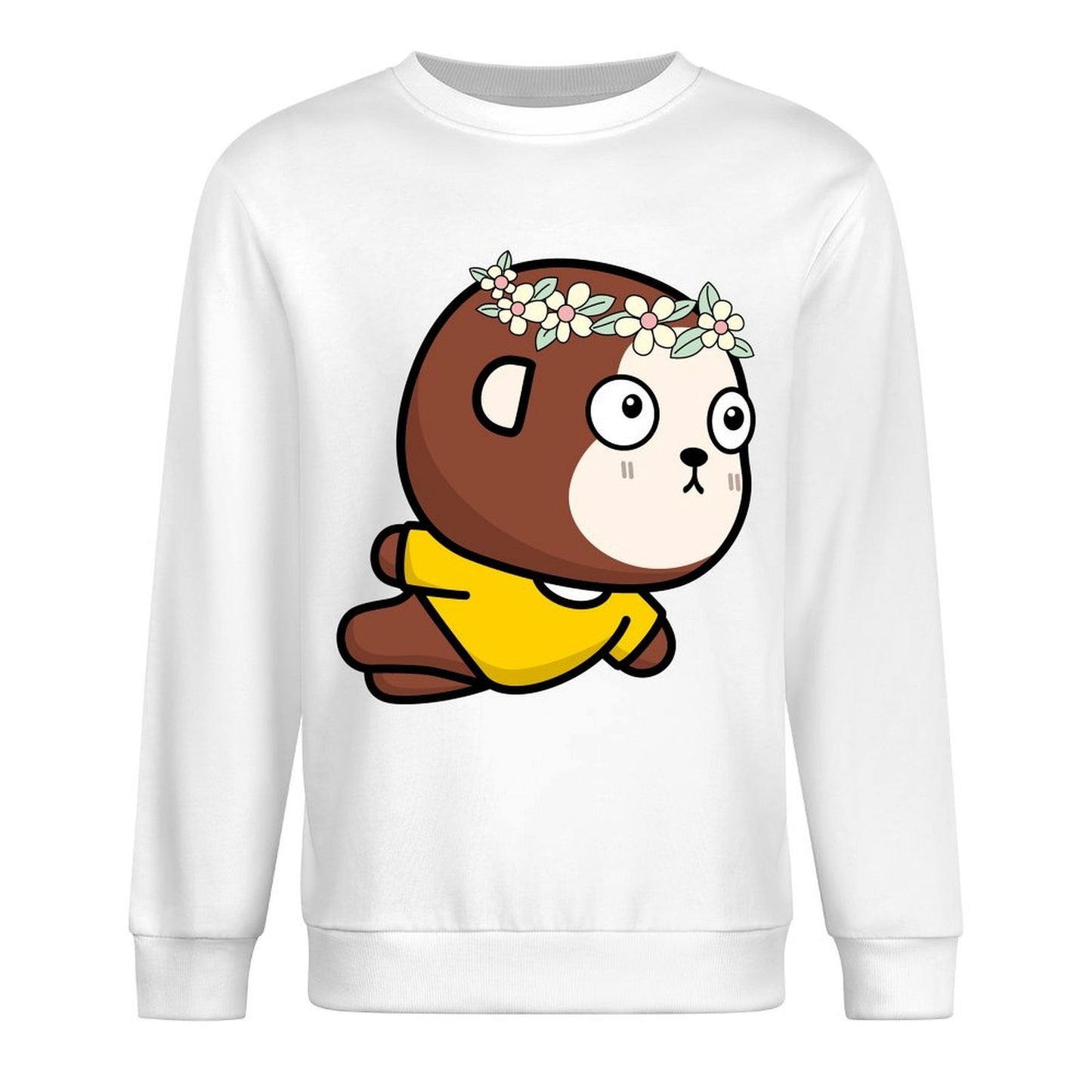 Front Patterned Long Sleeve TopClean 100% Cotton