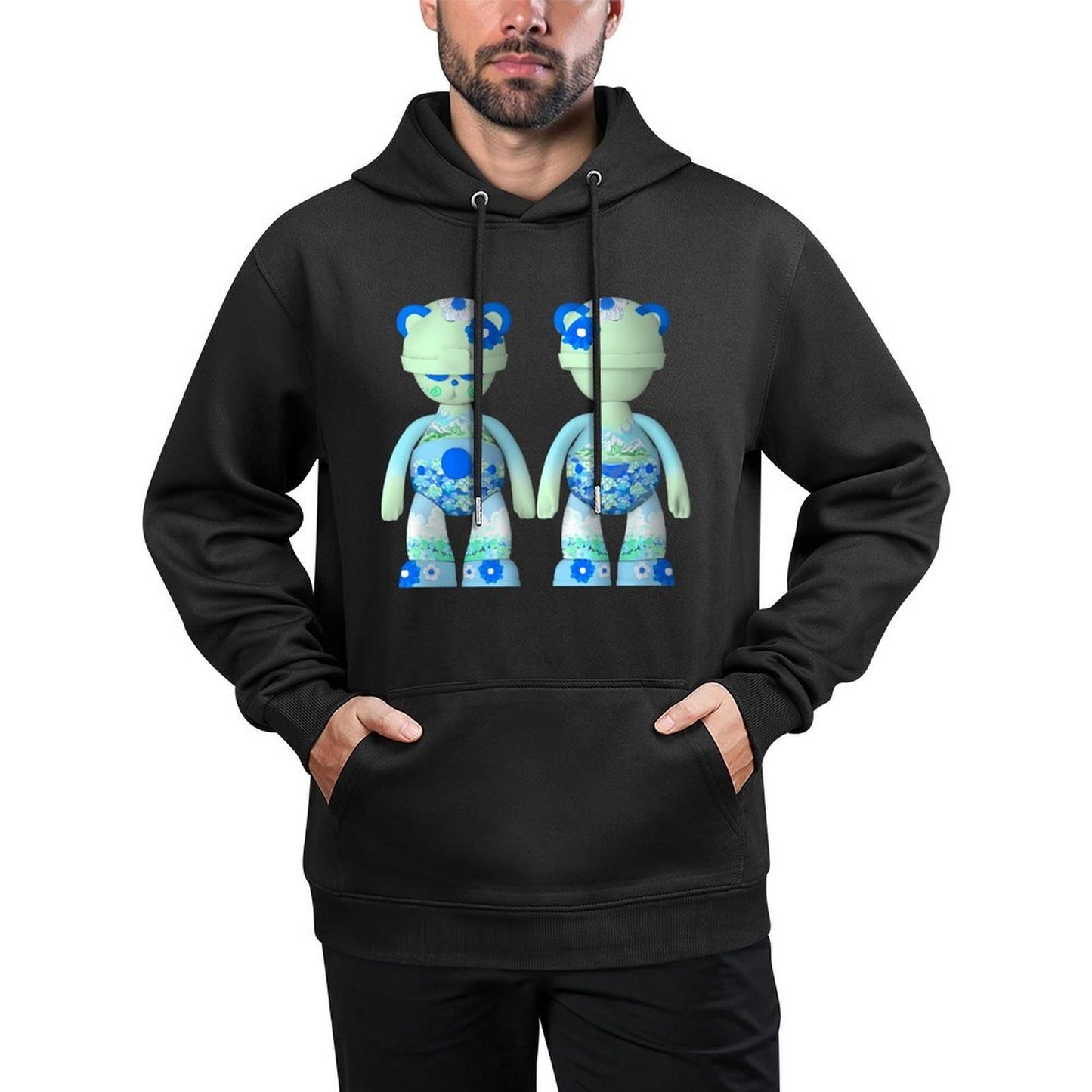IPIB 250g Hooded Pocket Sweatshirt Front GraphicMen's Hooded  Sweatshirt6000080-1