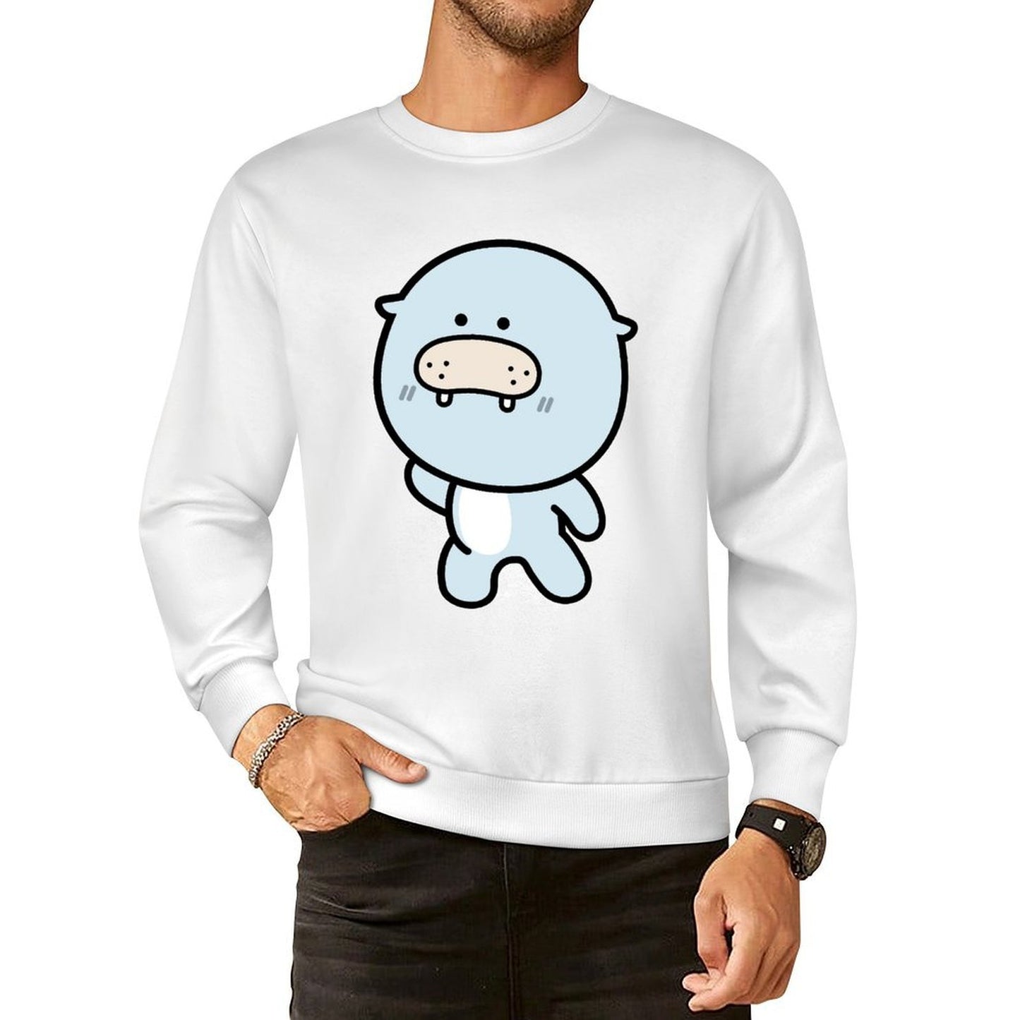 Front Patterned Long Sleeve TopTimelessComfort Heat-Transfer