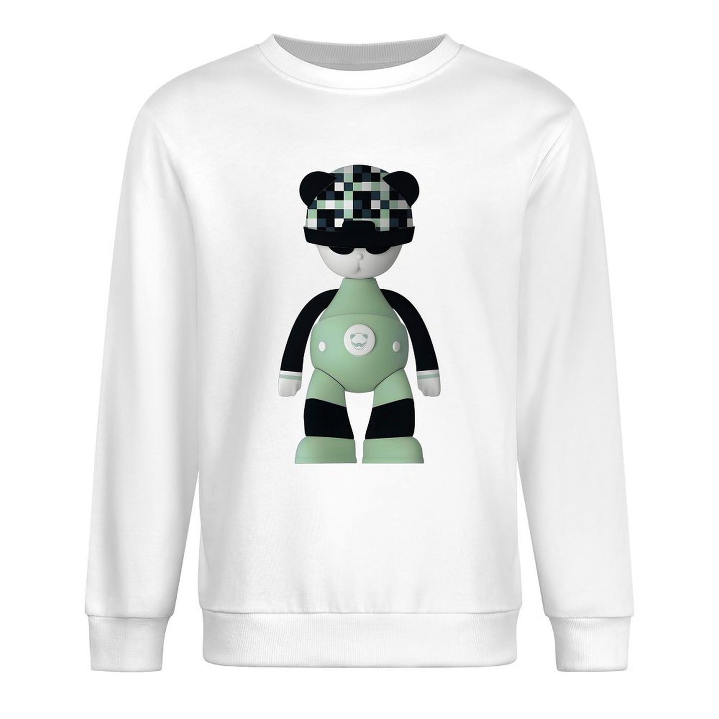 Long Sleeve With Front PatternCrewneck Casual