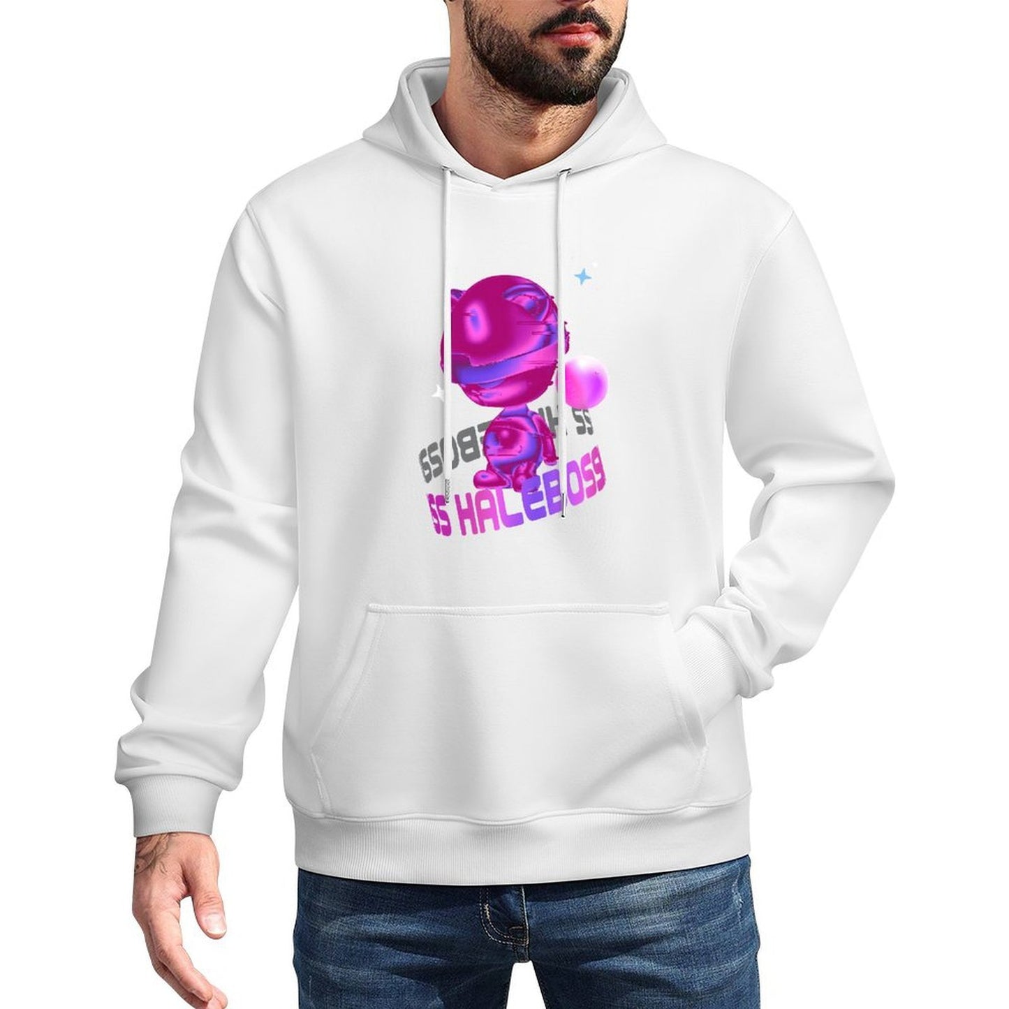 IPIB 250g Hooded Pocket Sweatshirt Front GraphicMen's Hooded  Sweatshirt6000017-6
