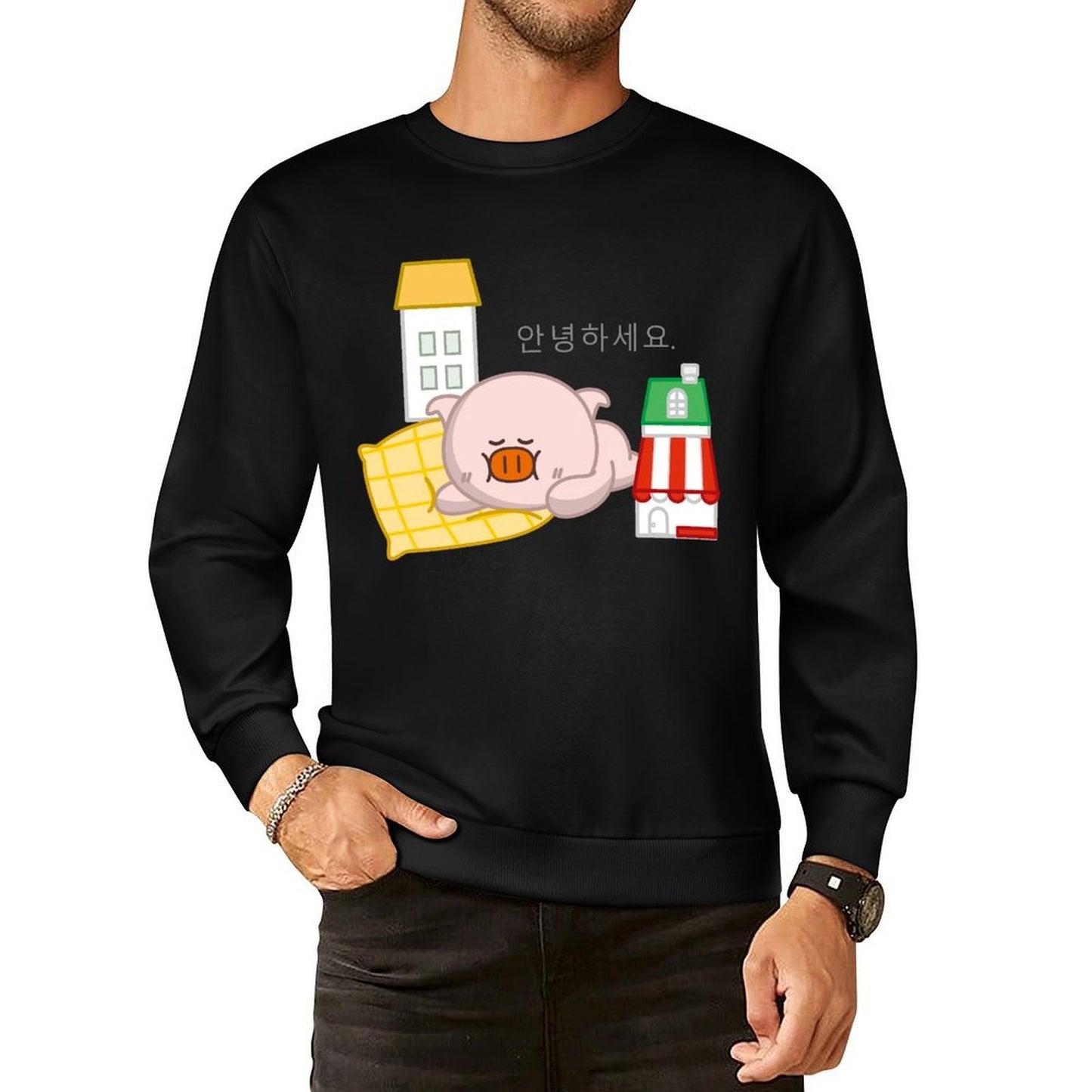 IPBR 250g Crew Neck Long Sleeve Sweatshirt Front GraphicCrew Neck Long Sleeve Sweatshirt4000352