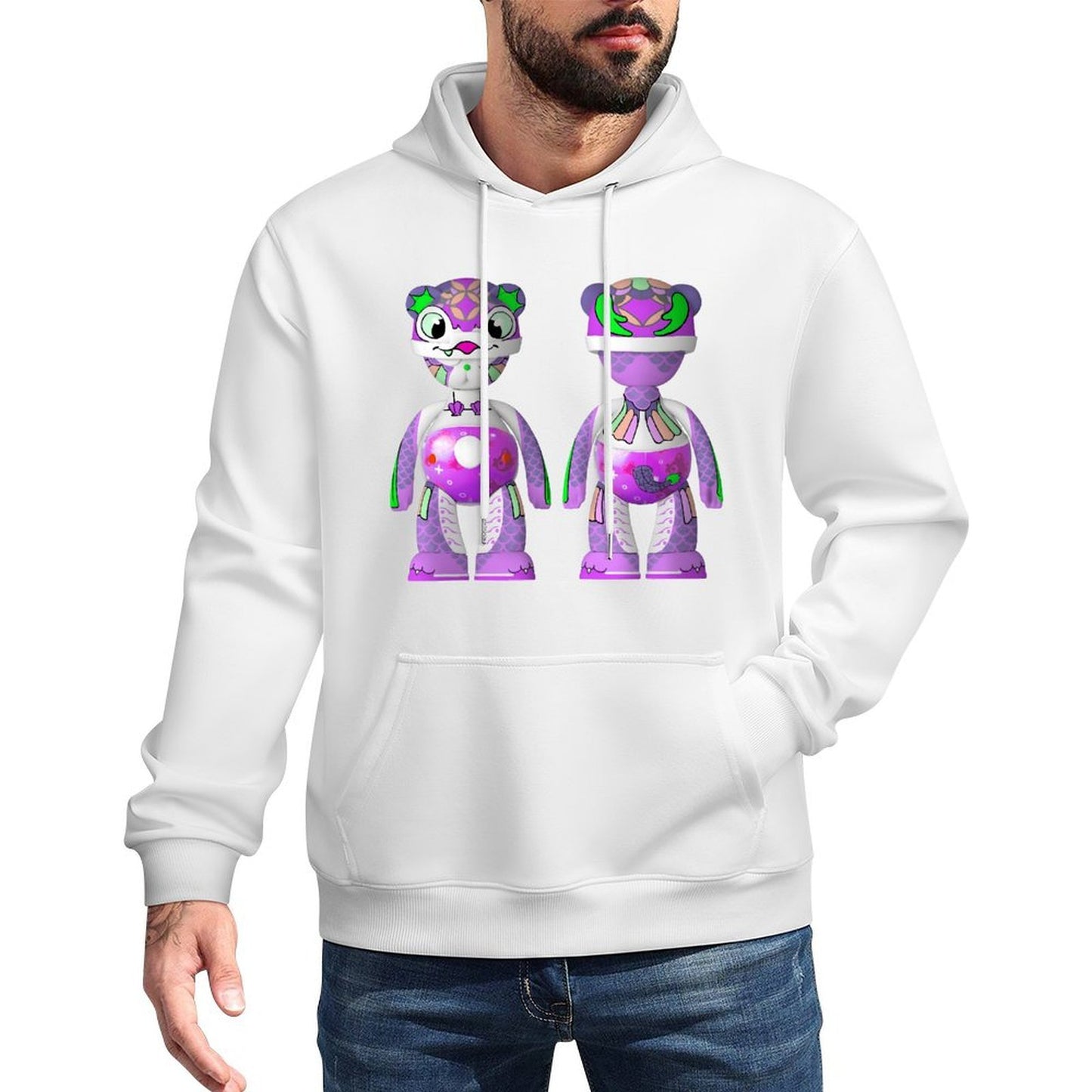 IPIB 250g Hooded Pocket Sweatshirt Front GraphicMen's Hooded  Sweatshirt6000077-3