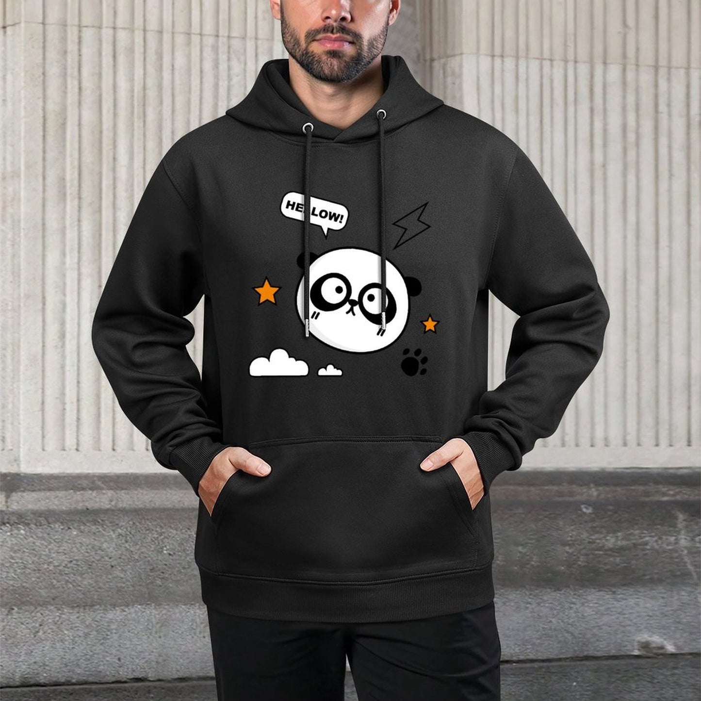 IPBR 250g Hooded Pocket Sweatshirt Front GraphicMen's Hooded  Sweatshirt4000703
