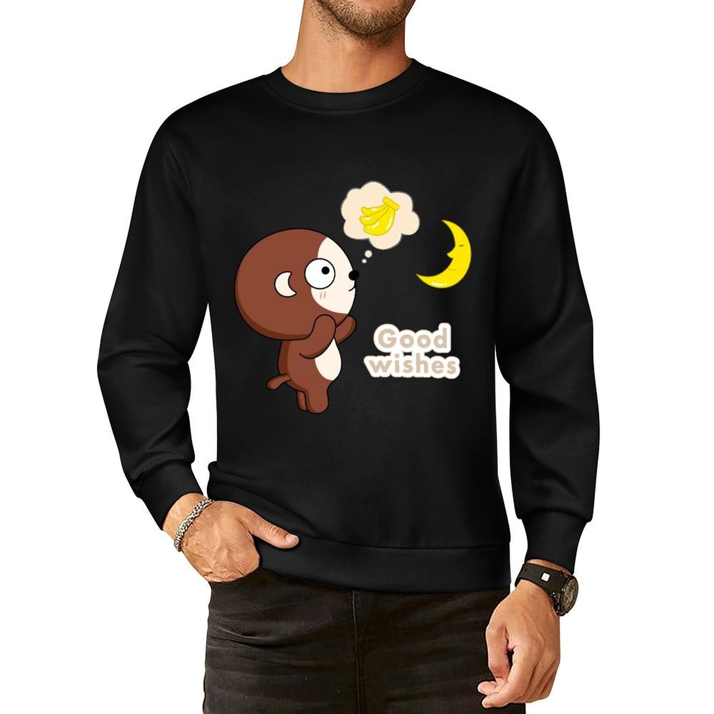 IPBR 250g Crew Neck Long Sleeve Sweatshirt Front GraphicCrew Neck Long Sleeve Sweatshirt4000763