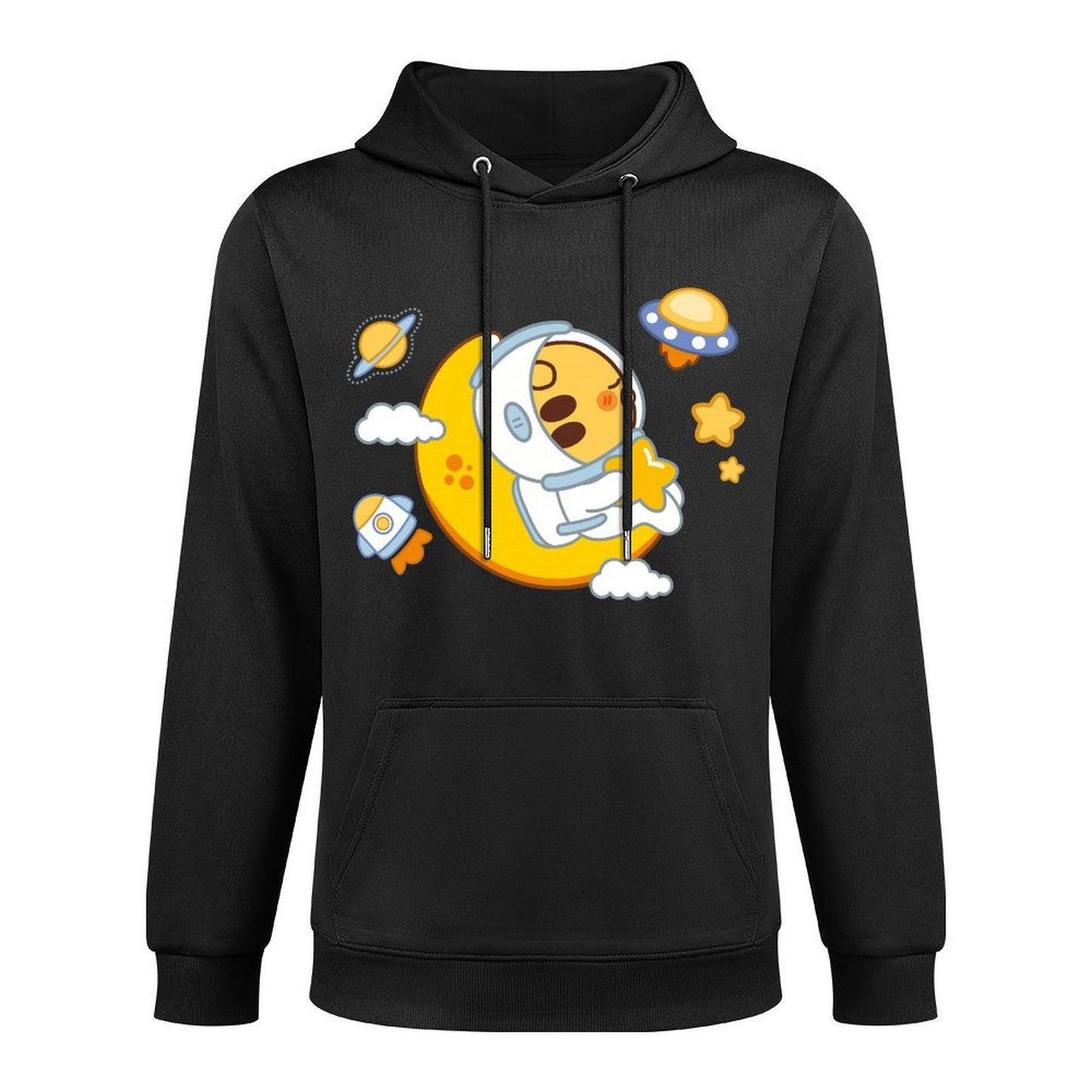 Fade-Proof Shrink-Resistant Front Graphic Hoodies