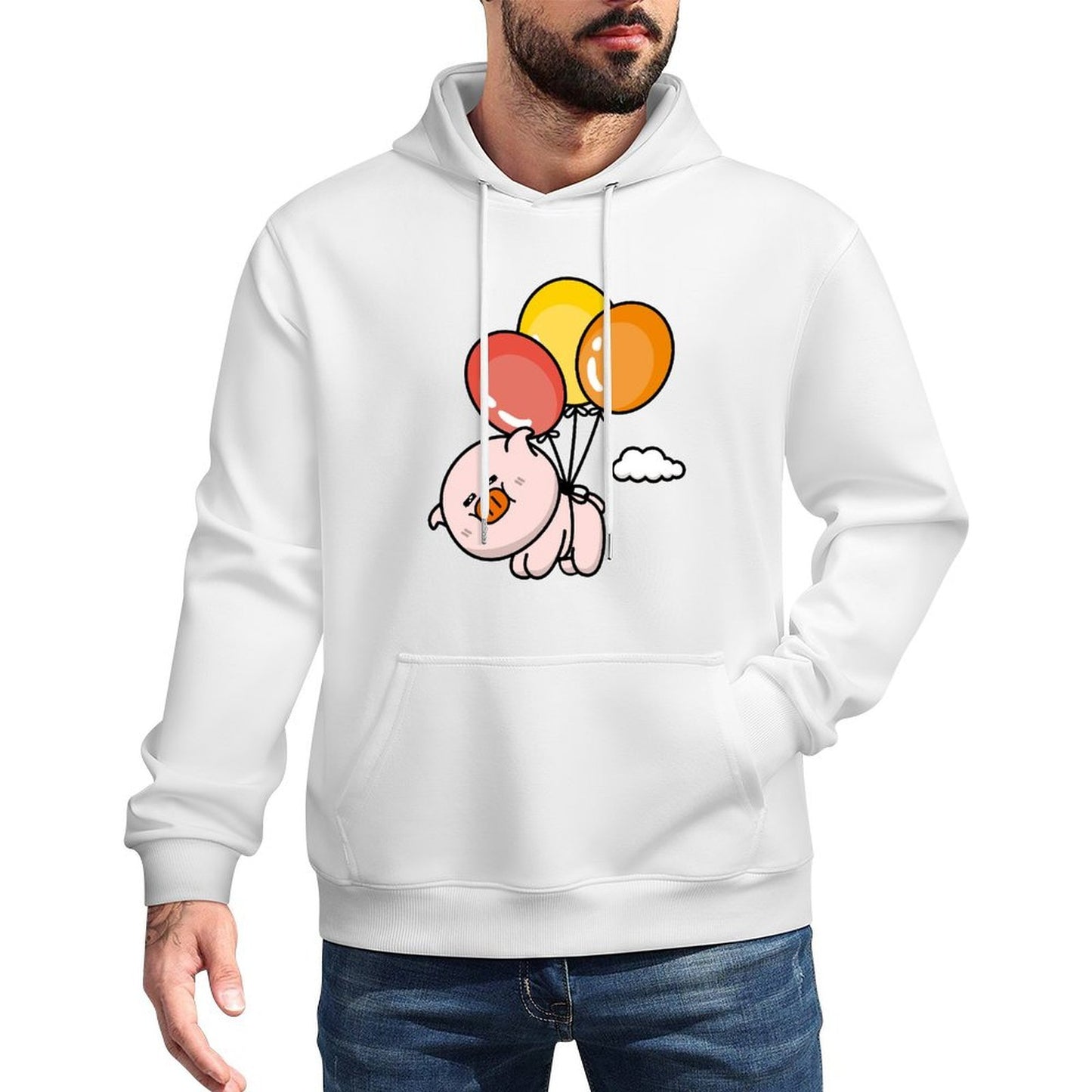 IPBR 250g Hooded Pocket Sweatshirt Front GraphicMen's Hooded  Sweatshirt4001384