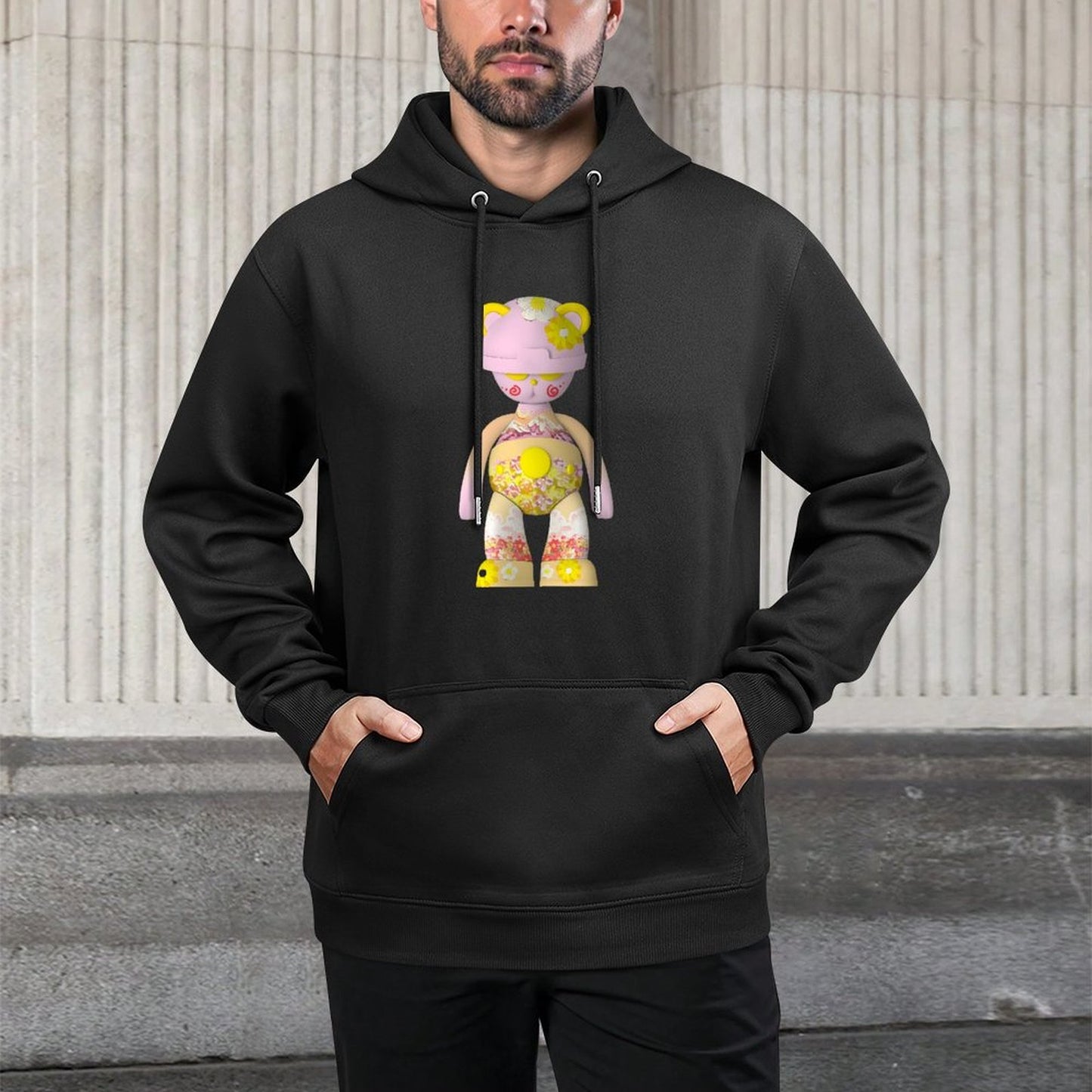 IPIB 250g Hooded Pocket Sweatshirt Front GraphicMen's Hooded  Sweatshirt6000119-2