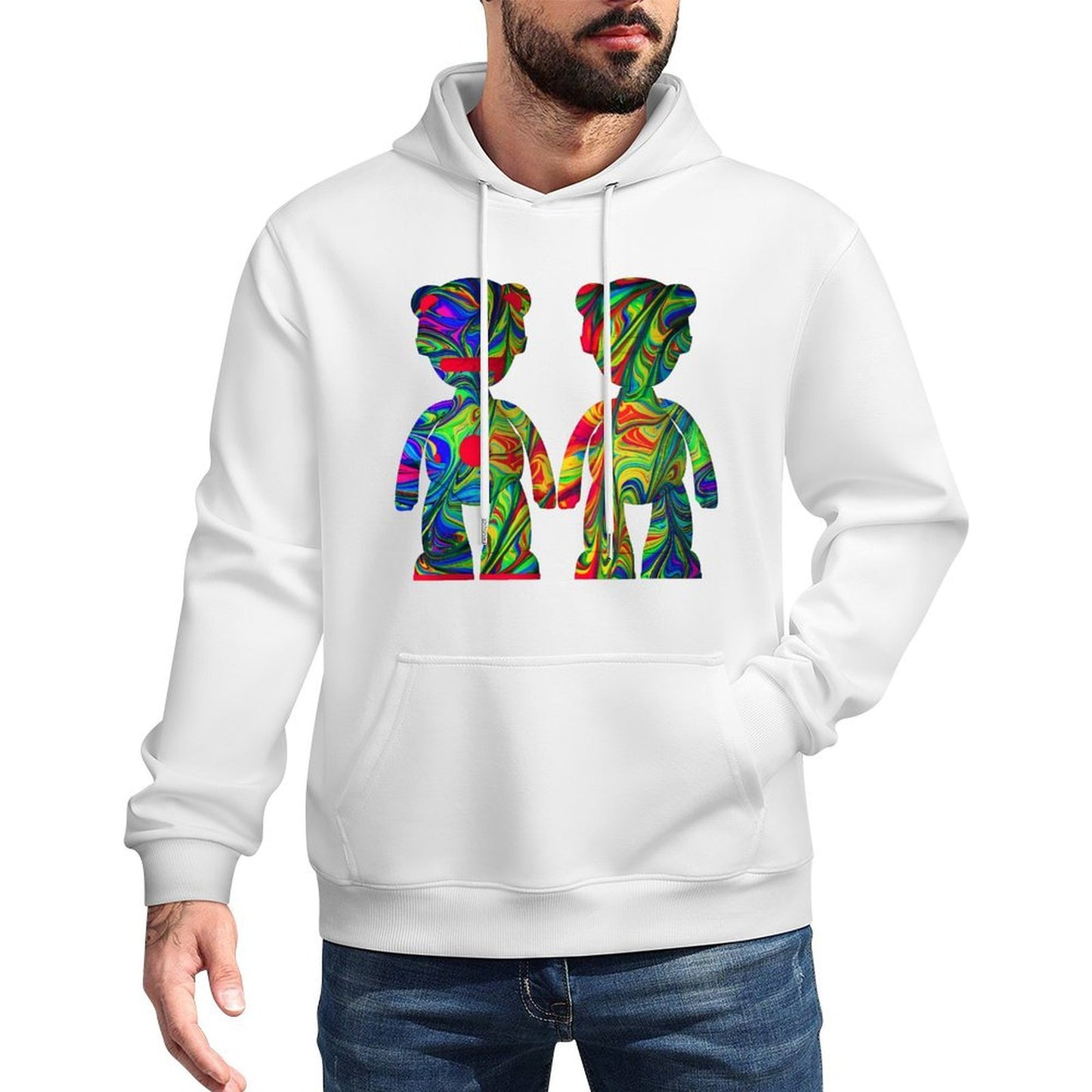 IPIB 250g Hooded Pocket Sweatshirt Front GraphicMen's Hooded  Sweatshirt6000088-5