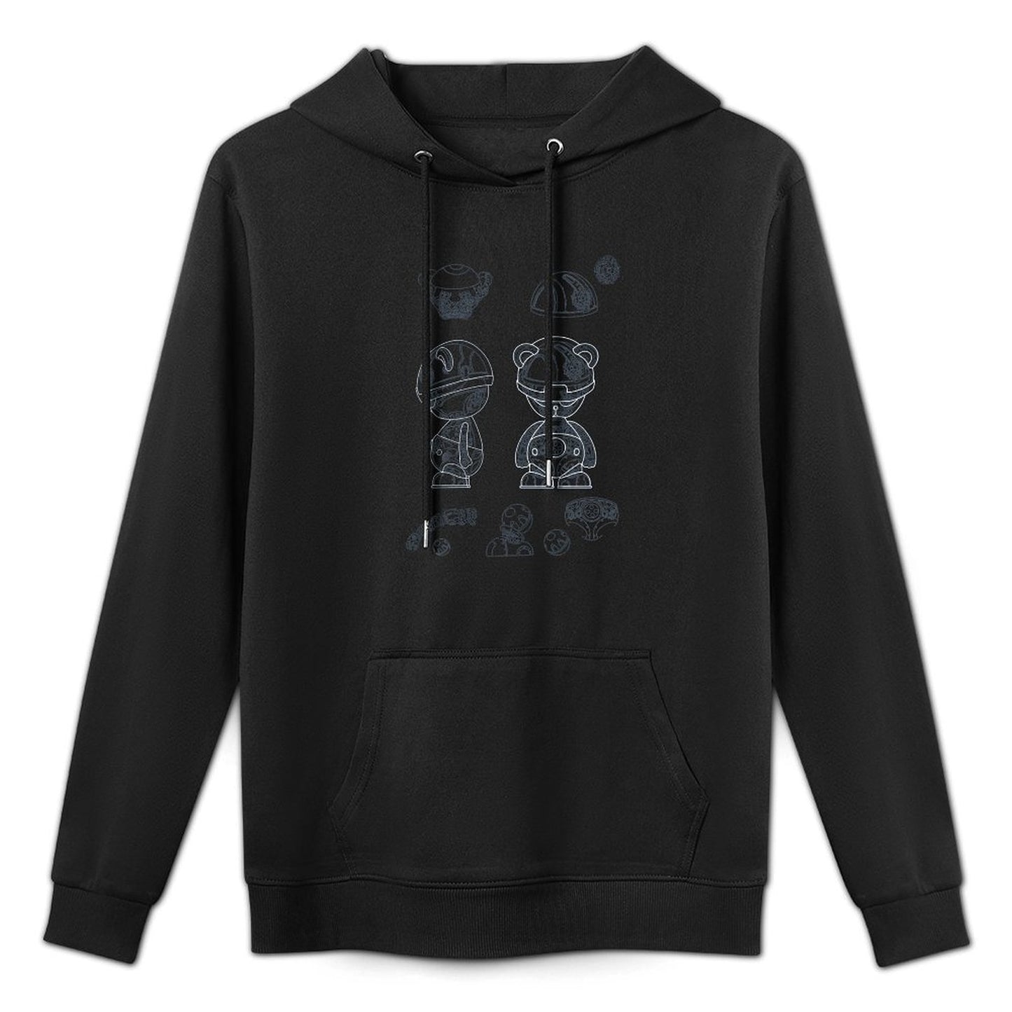IPIB 250g Hooded Pocket Sweatshirt Front GraphicMen's Hooded  Sweatshirt6000008-1