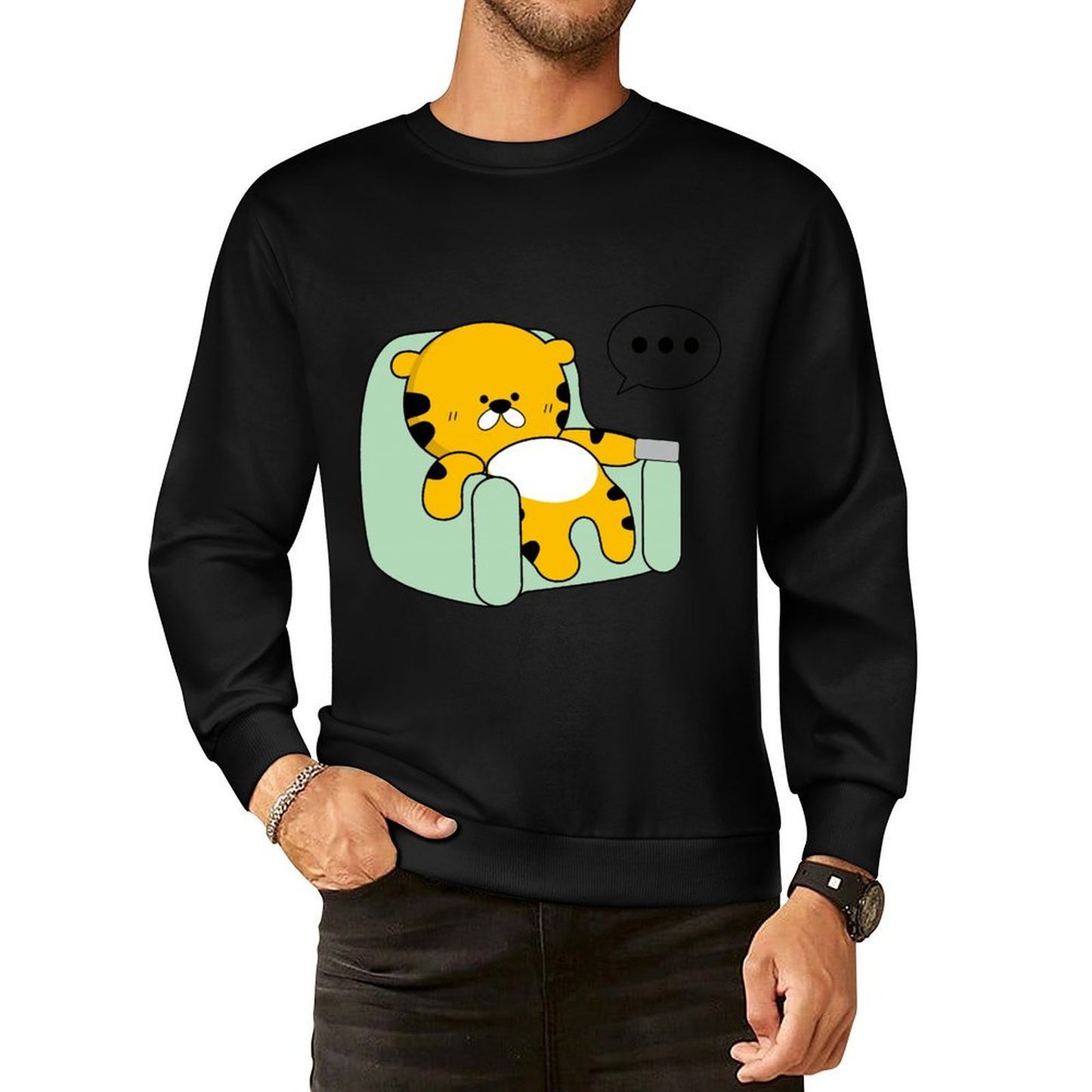 IPBR 250g Crew Neck Long Sleeve Sweatshirt Front GraphicCrew Neck Long Sleeve Sweatshirt4000618