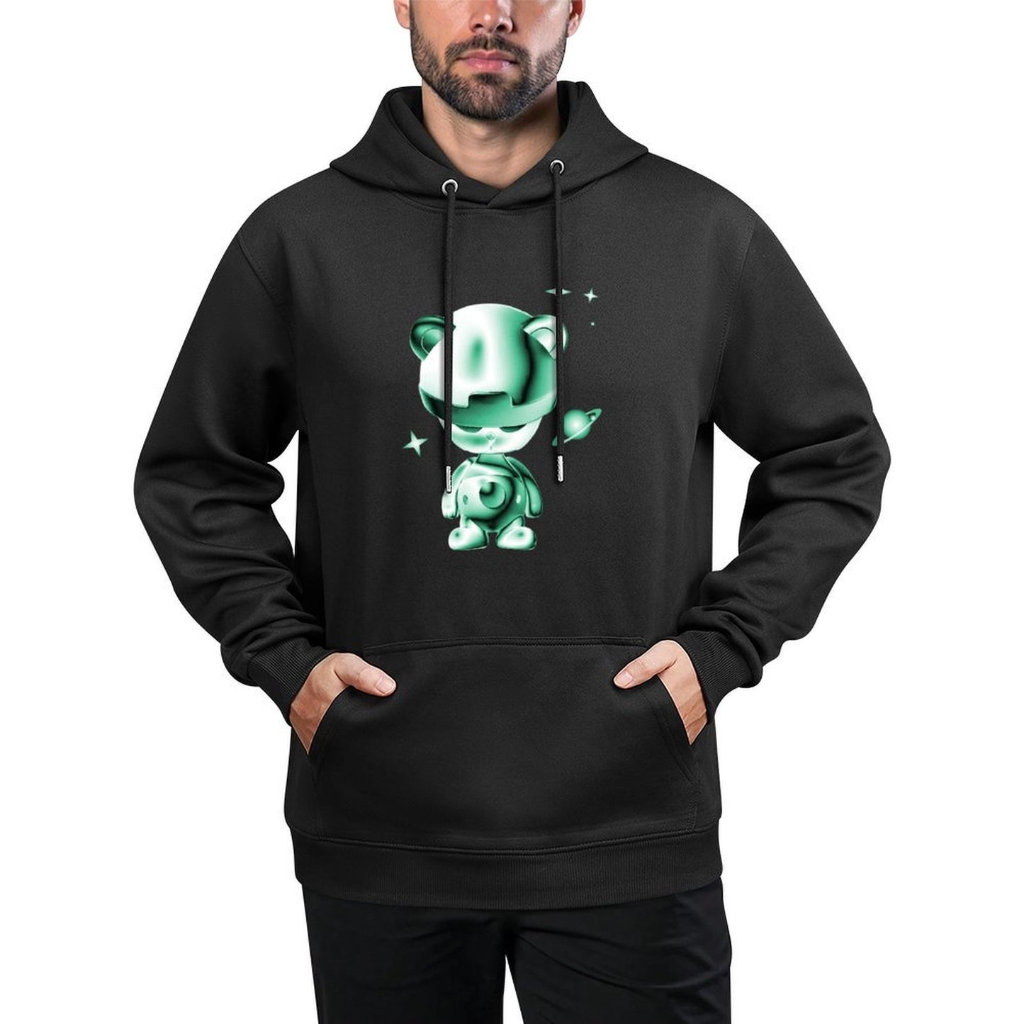 IPIB 250g Hooded Pocket Sweatshirt Front GraphicMen's Hooded  Sweatshirt6000026-6