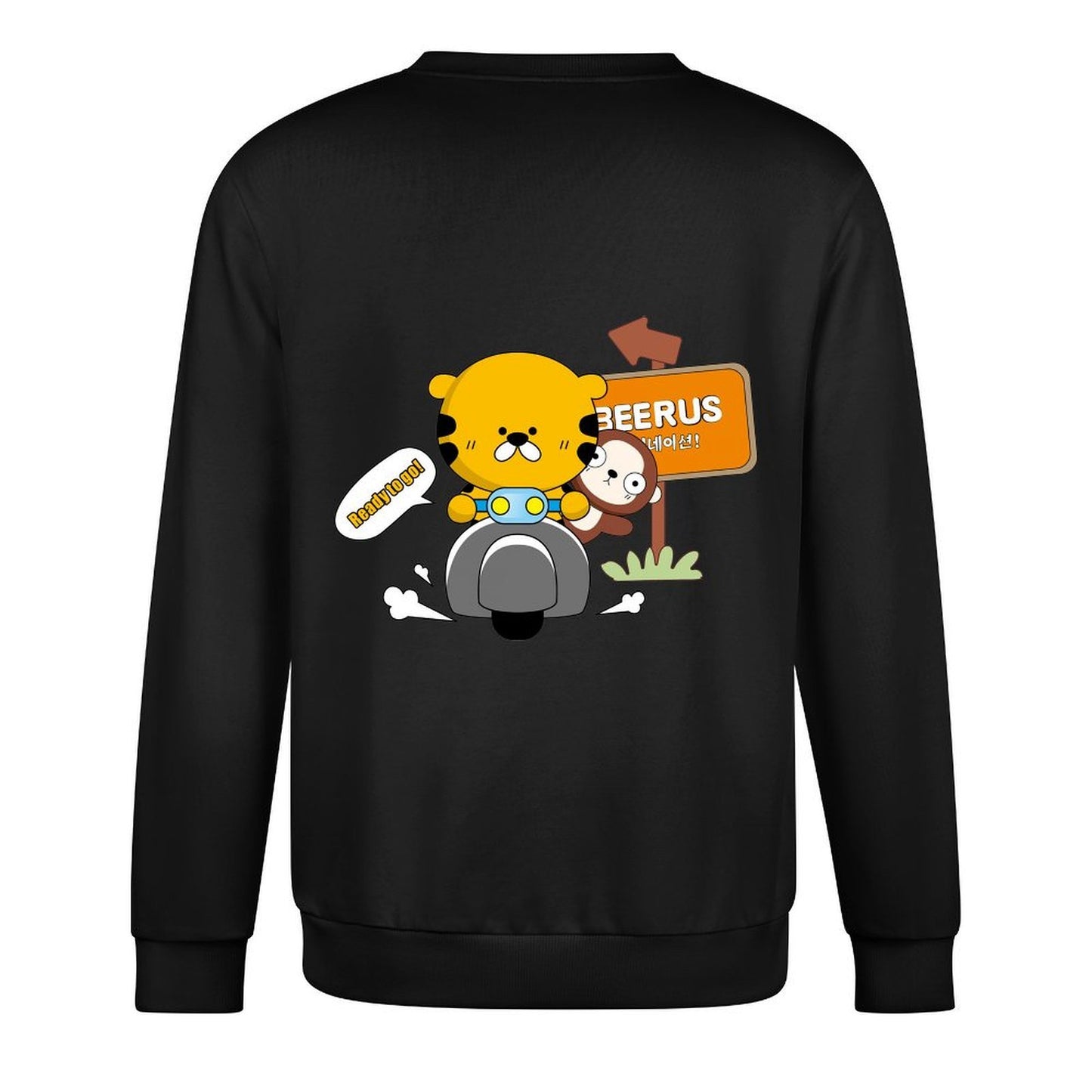 Long-sleeved crew neck sweatshirtLightweight Sharp Long Sleeve