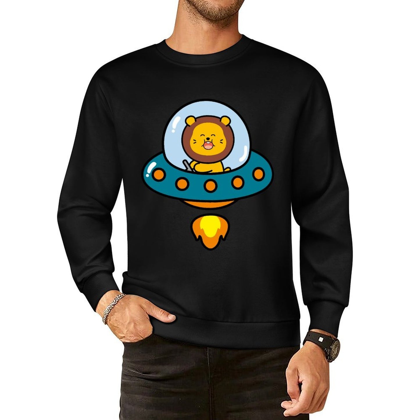 IPBR 250g Crew Neck Long Sleeve Sweatshirt Front GraphicCrew Neck Long Sleeve Sweatshirt4001104